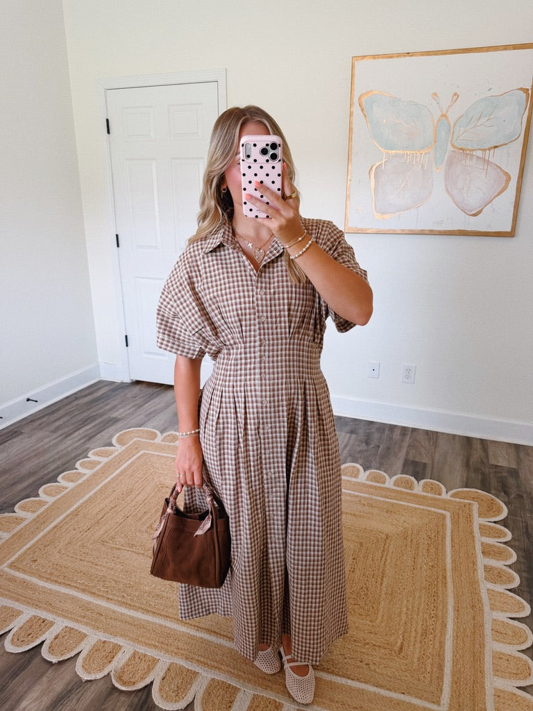 Maplewood Gingham Maxi