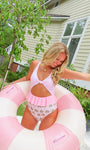 Pink Palms One Piece