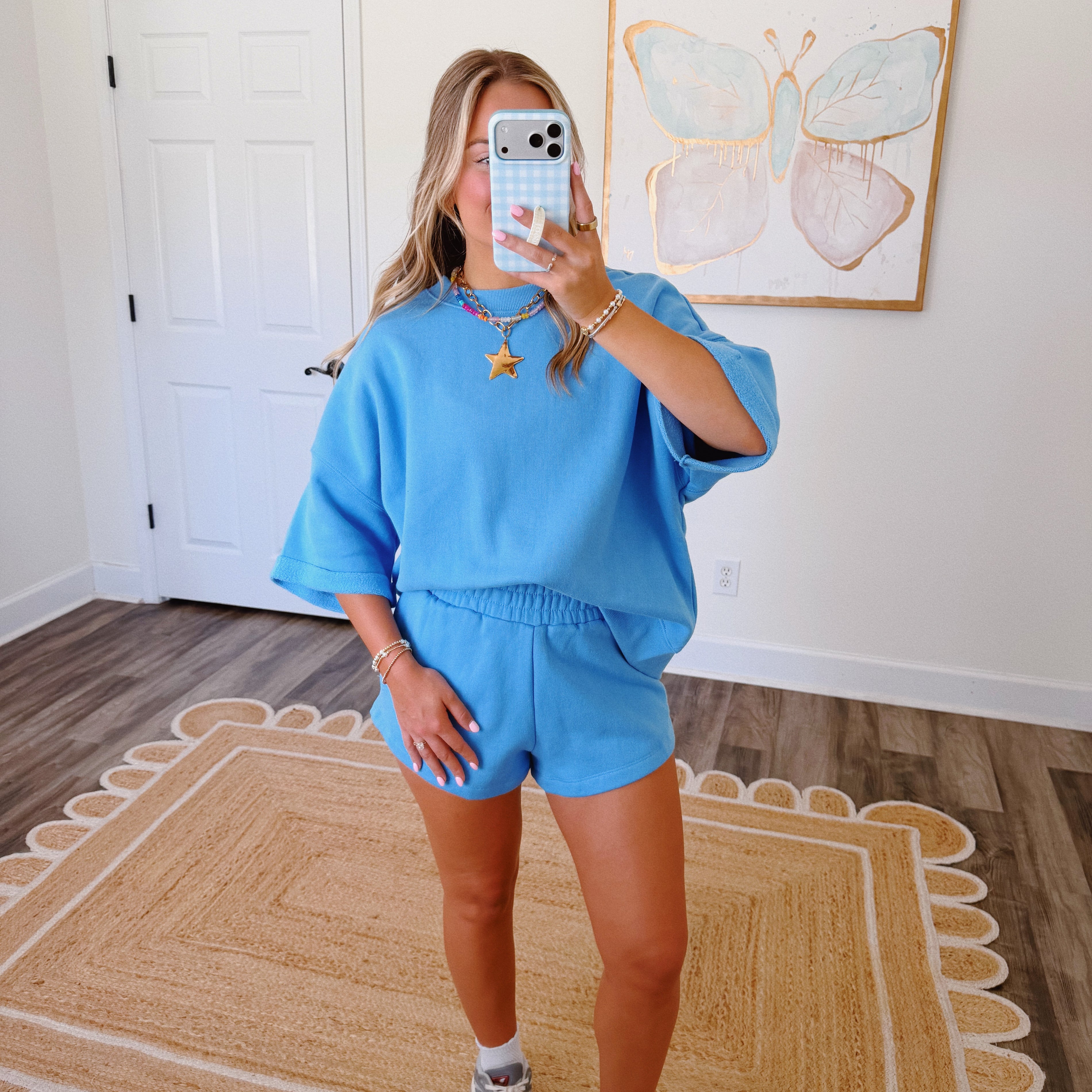 Coffee Run Lounge Set in Blue