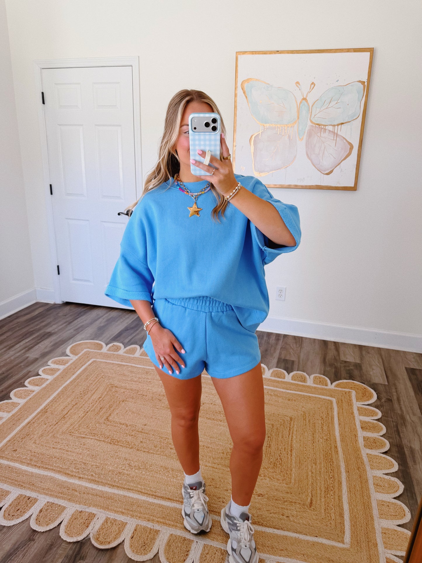 Coffee Run Lounge Set in Blue