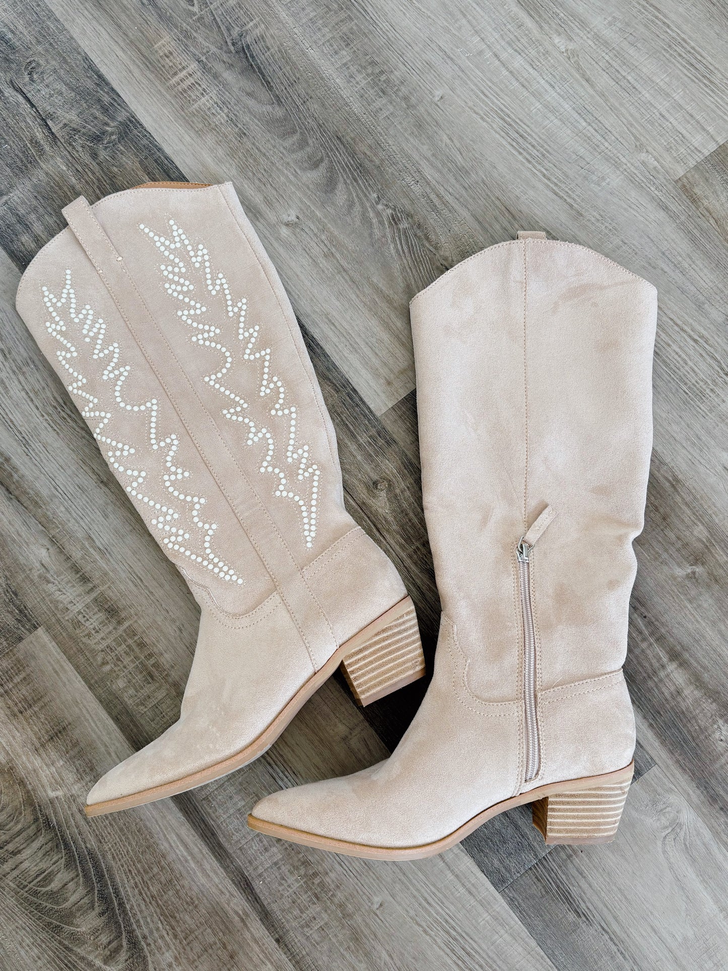 Fall is Calling Suede Pearl Boots