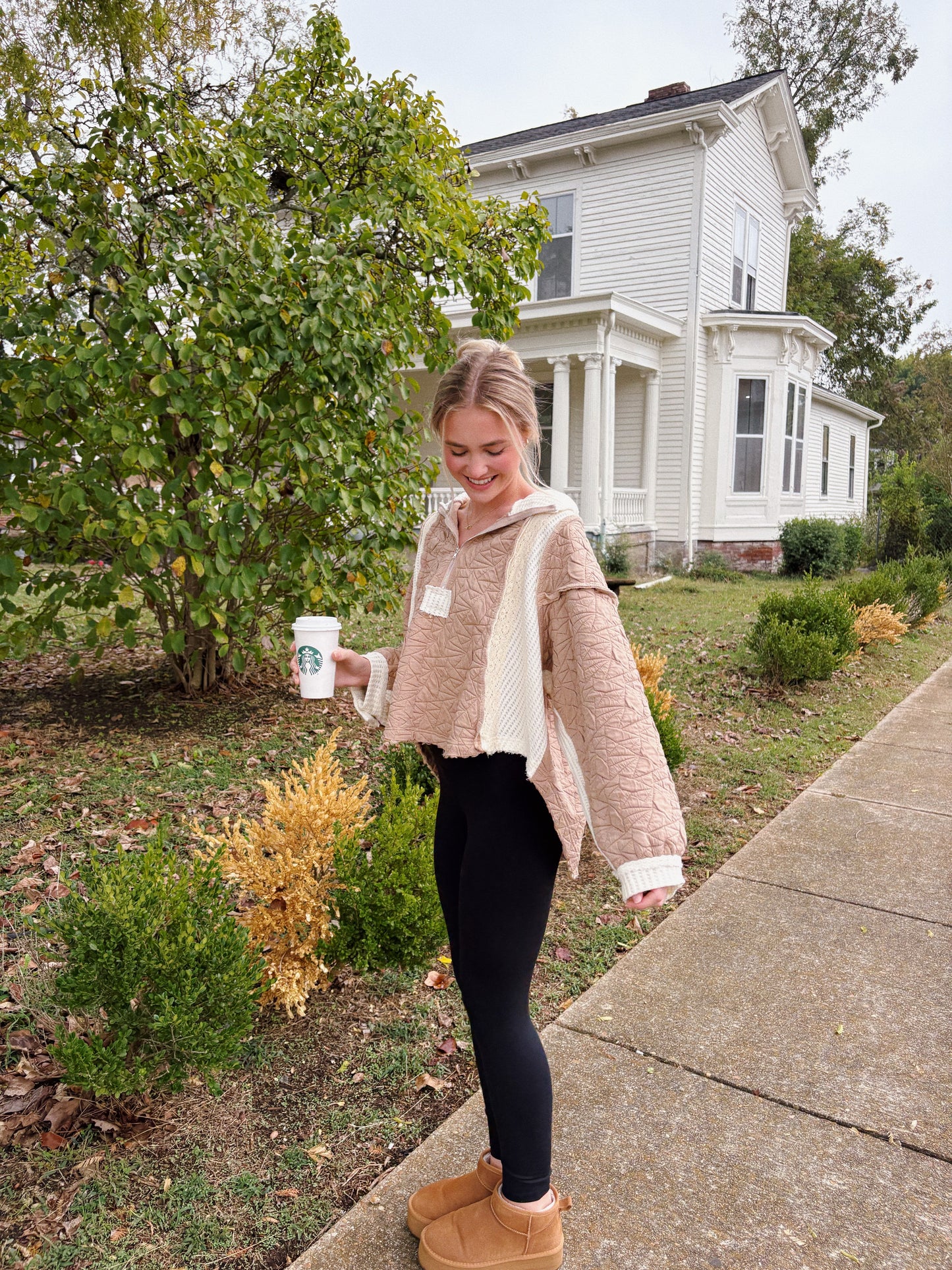 Cuddled Up Quilted Pullover