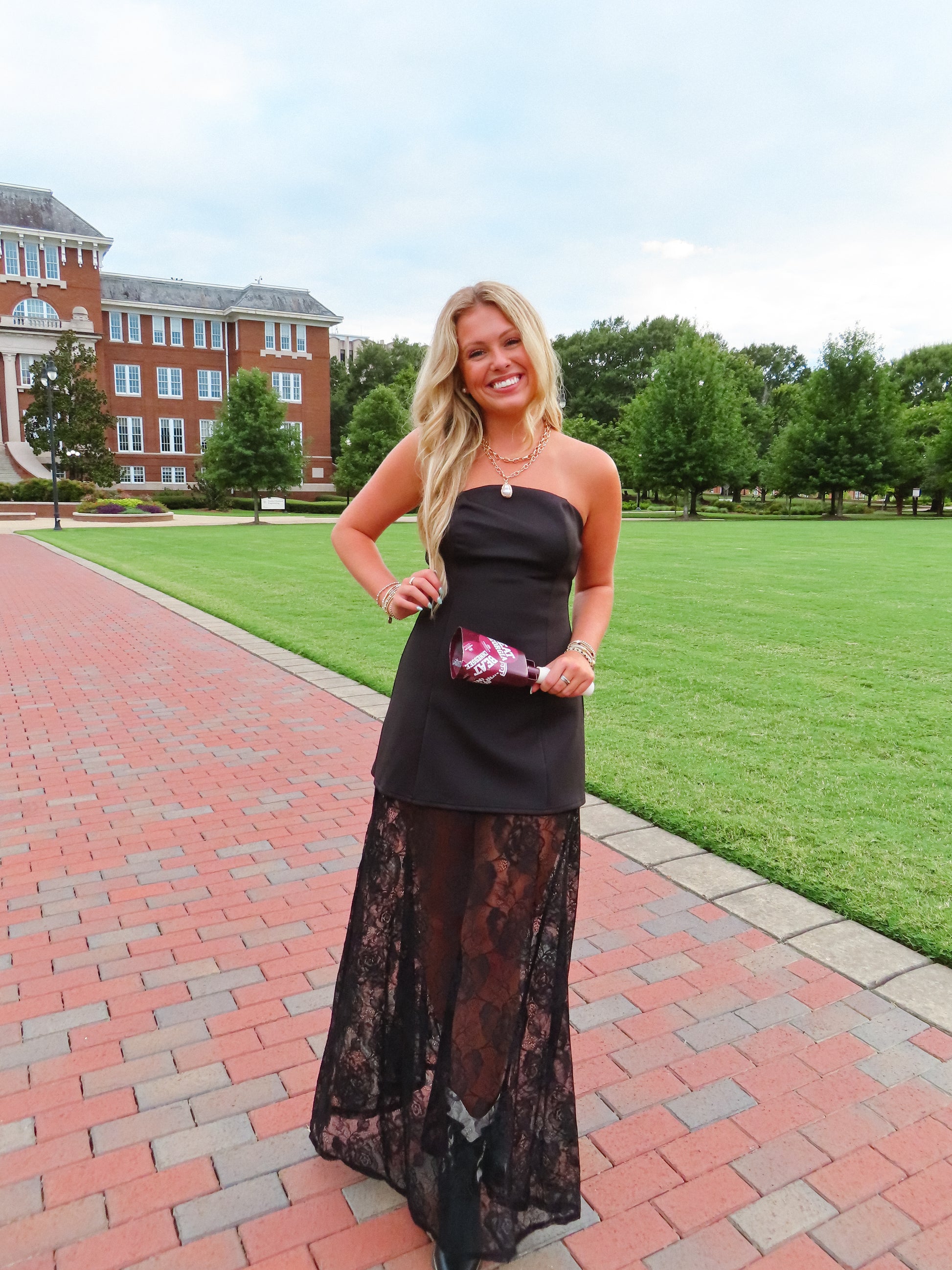 Midnight Lace Maxi Dress