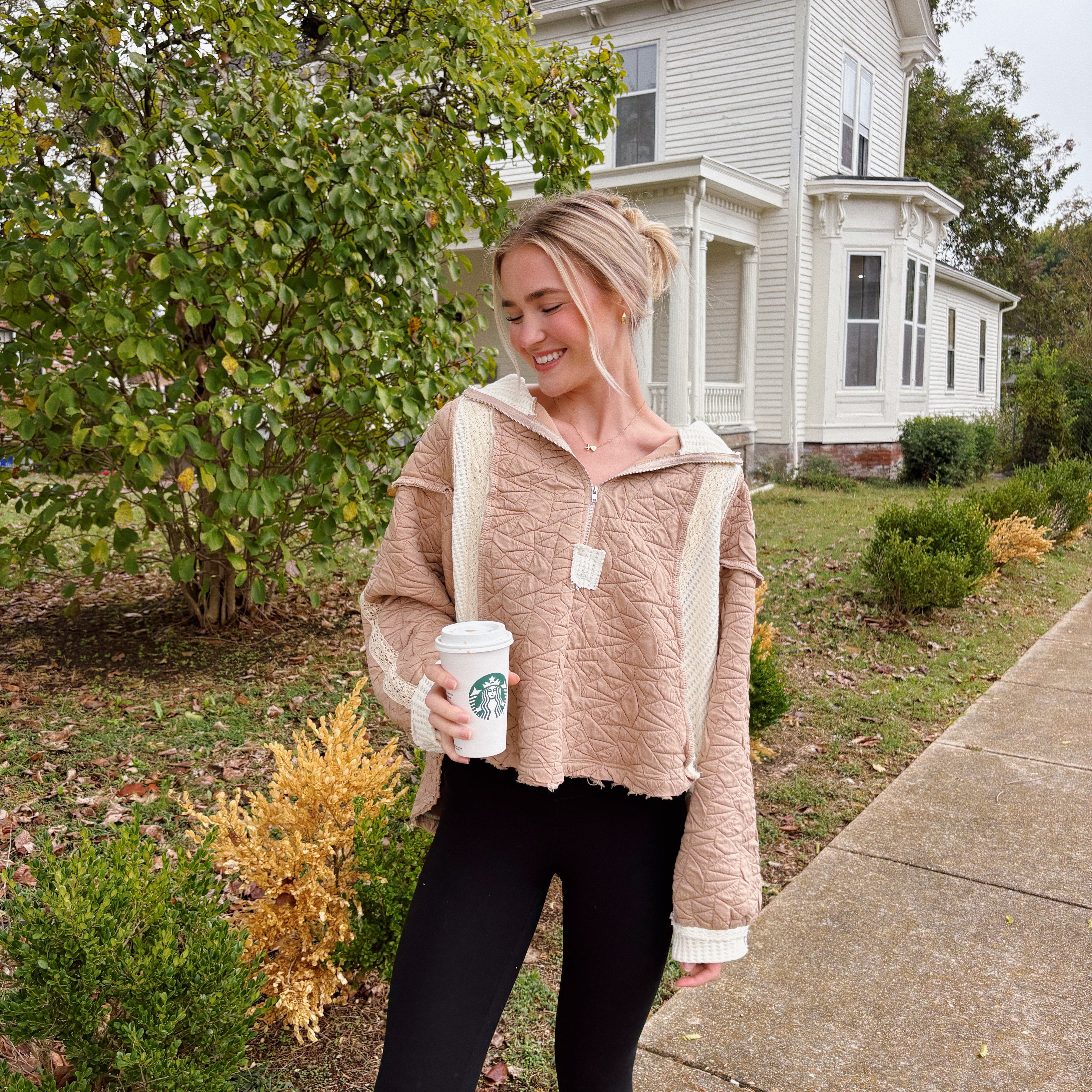 Cuddled Up Quilted Pullover