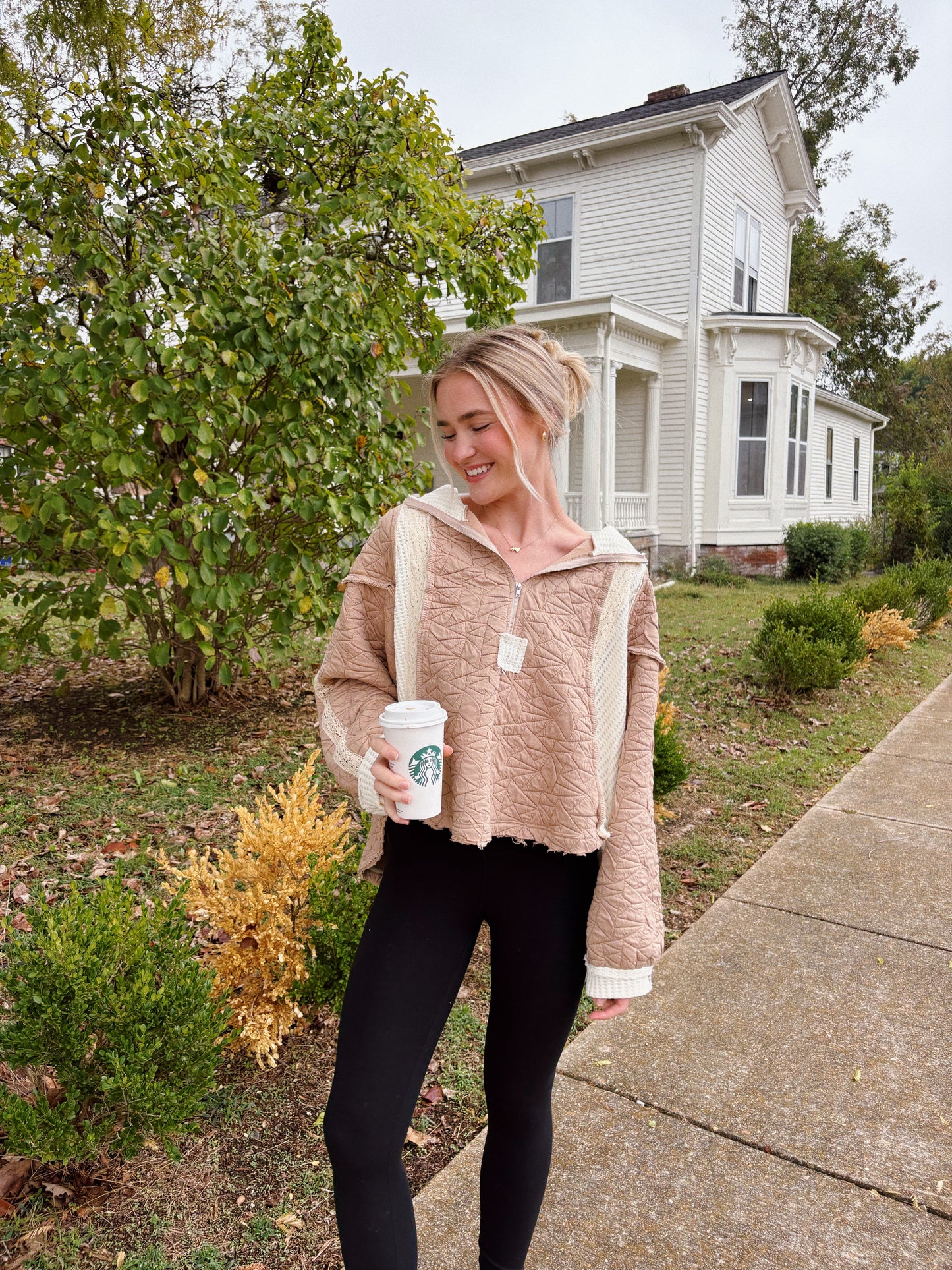 Cuddled Up Quilted Pullover
