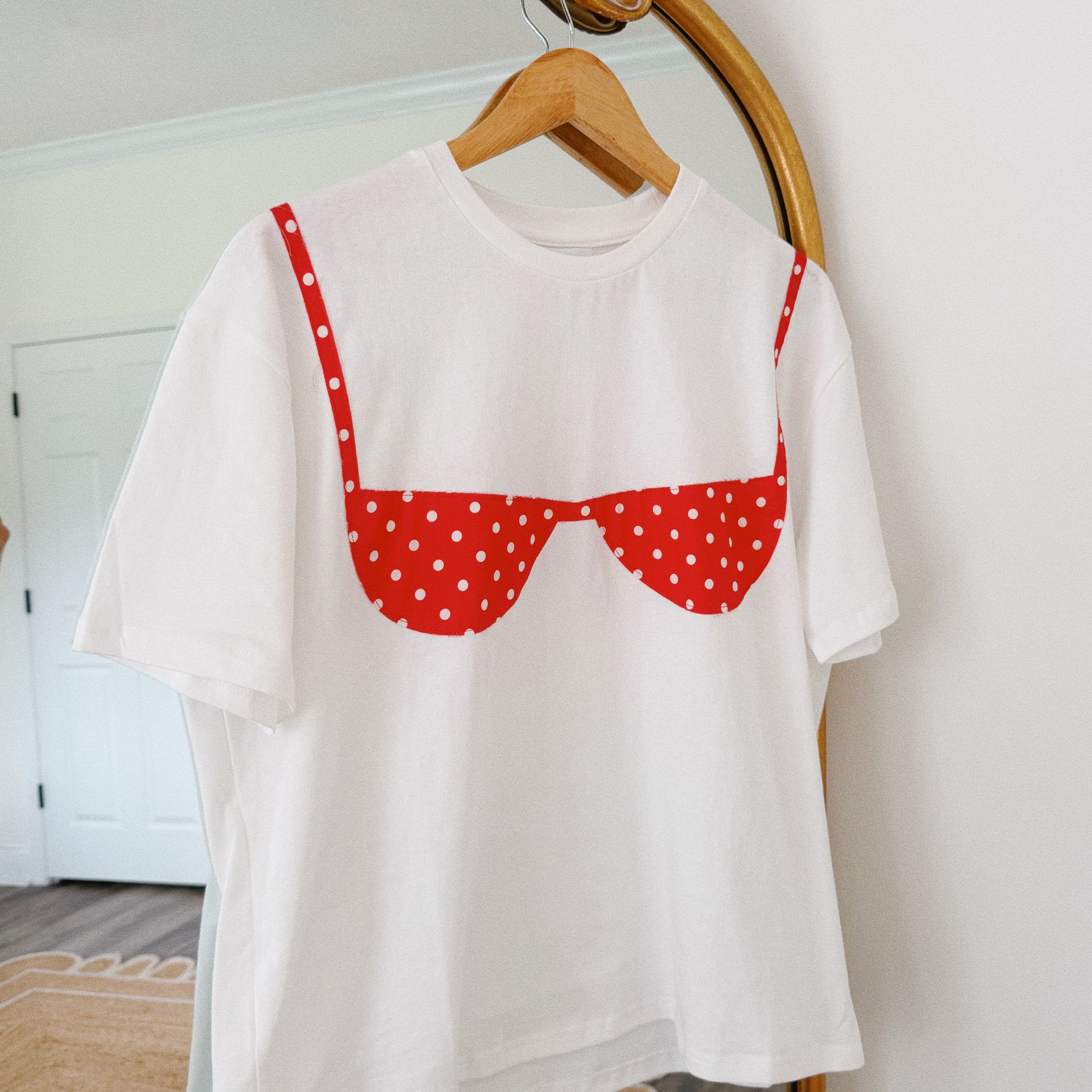Beach Bound Bikini Tee in Red