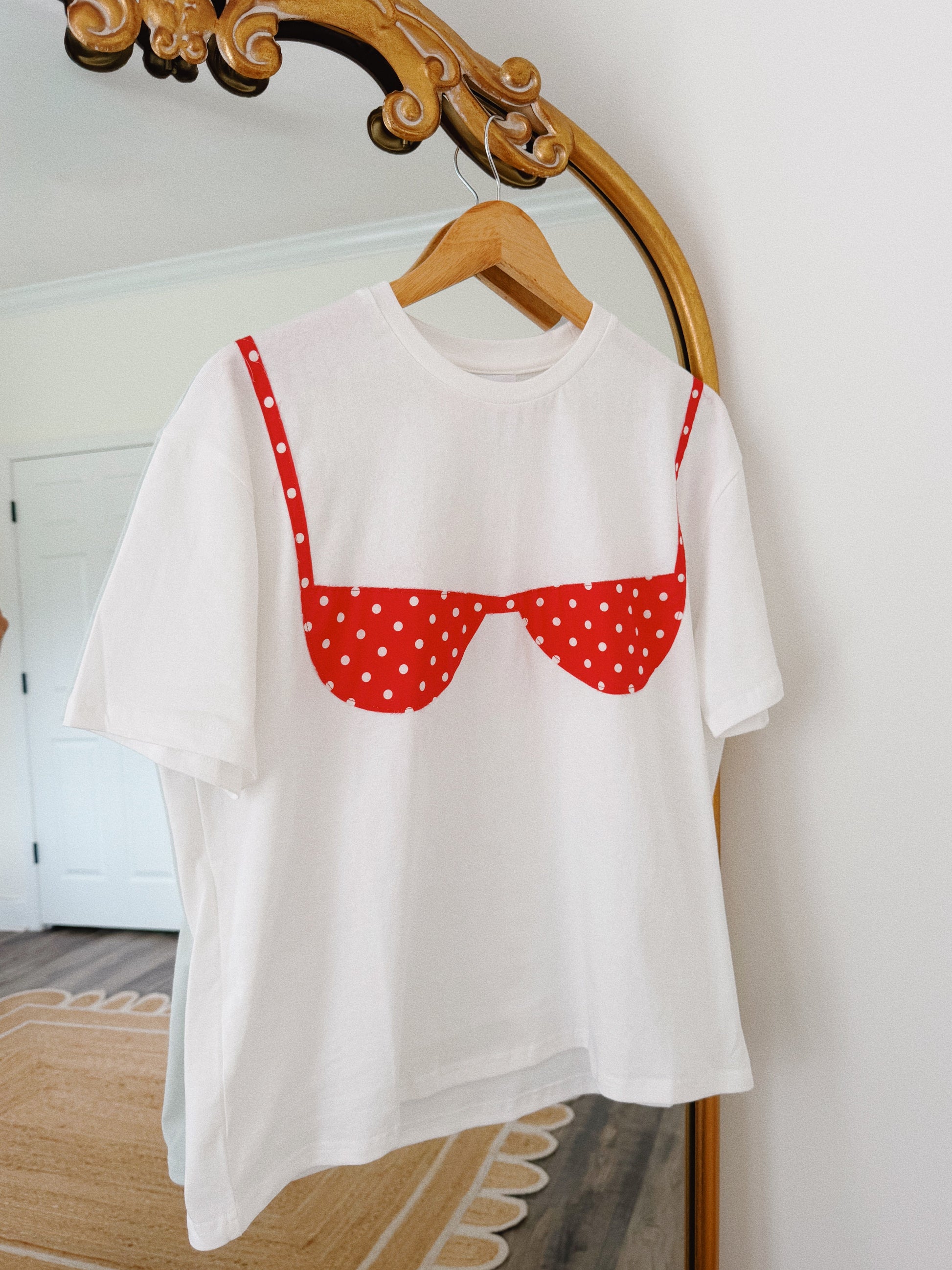 Beach Bound Bikini Tee in Red