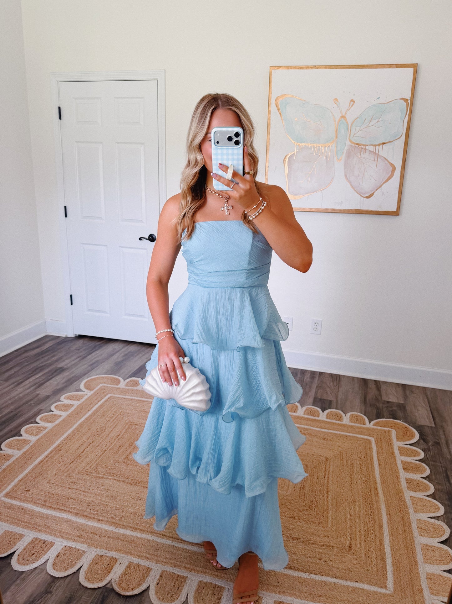 Ocean Mist Tiered Maxi