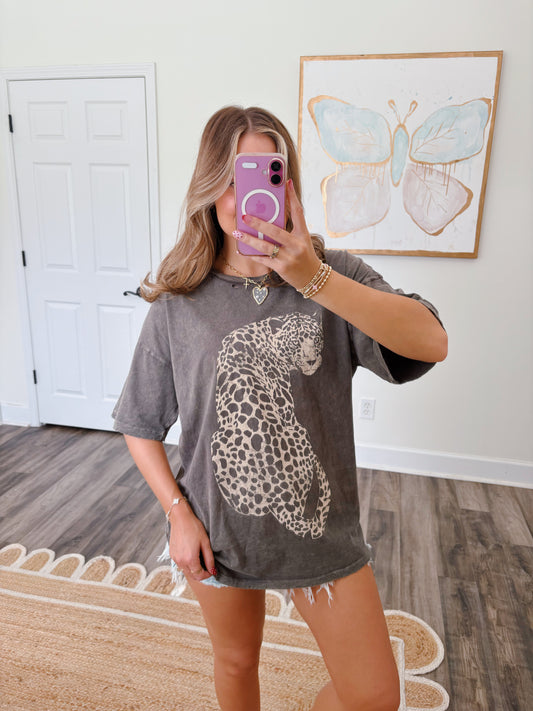 Neutral Cheetah Graphic Tee