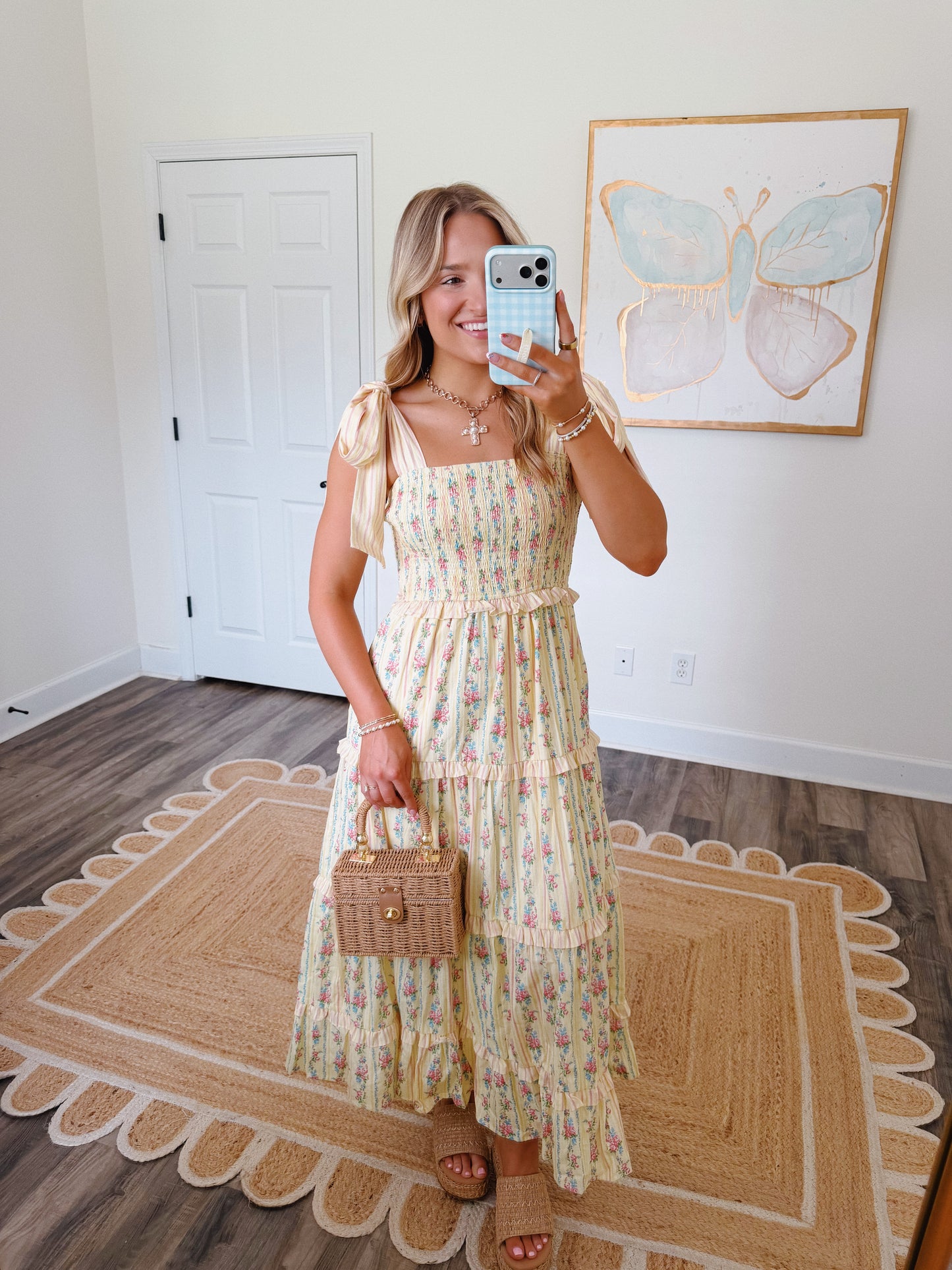 Lemon Blossom Tie Maxi