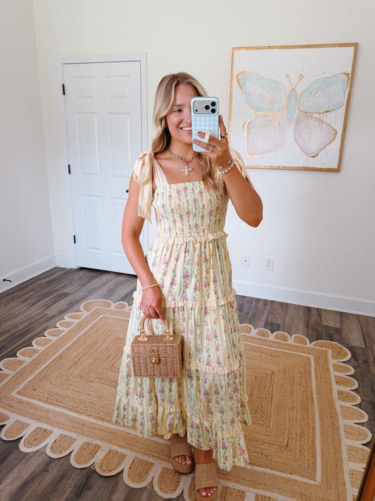 Lemon Blossom Tie Maxi
