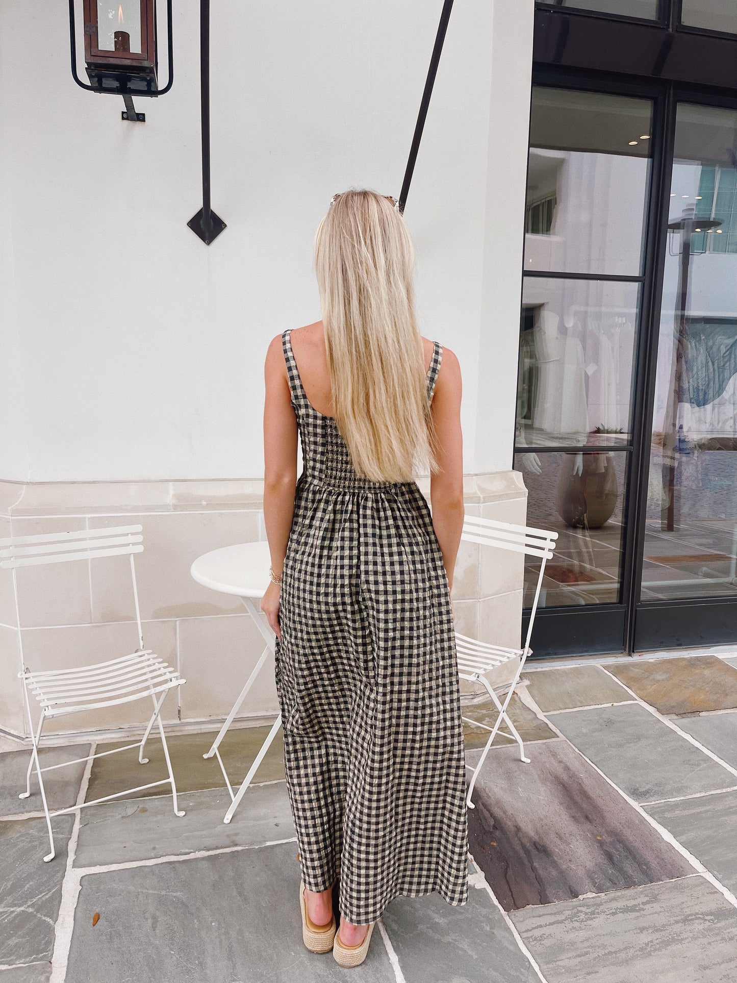 Checkered Maxi Dress