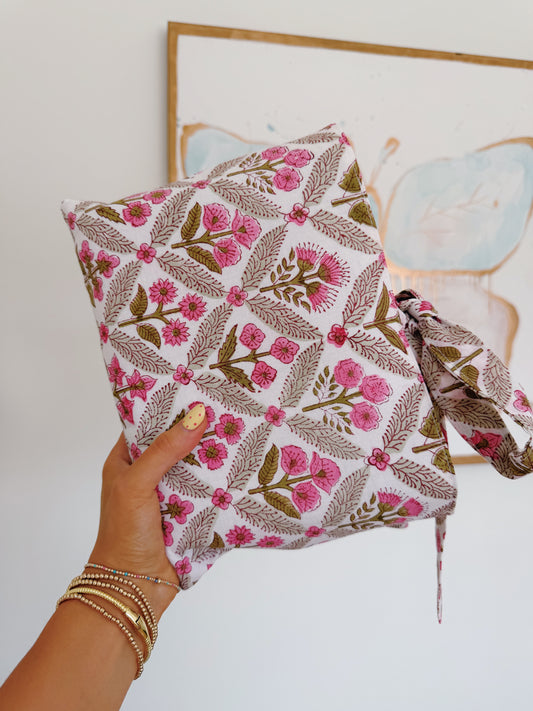 Pink Floral Bible Cover