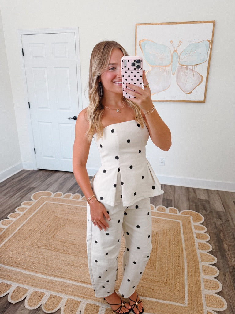 Spot On Denim Pants Set