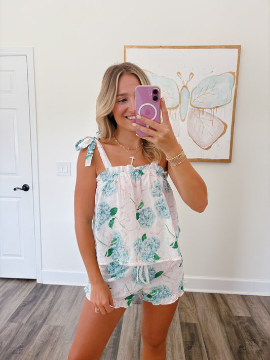 Hydrangea Pajama Set