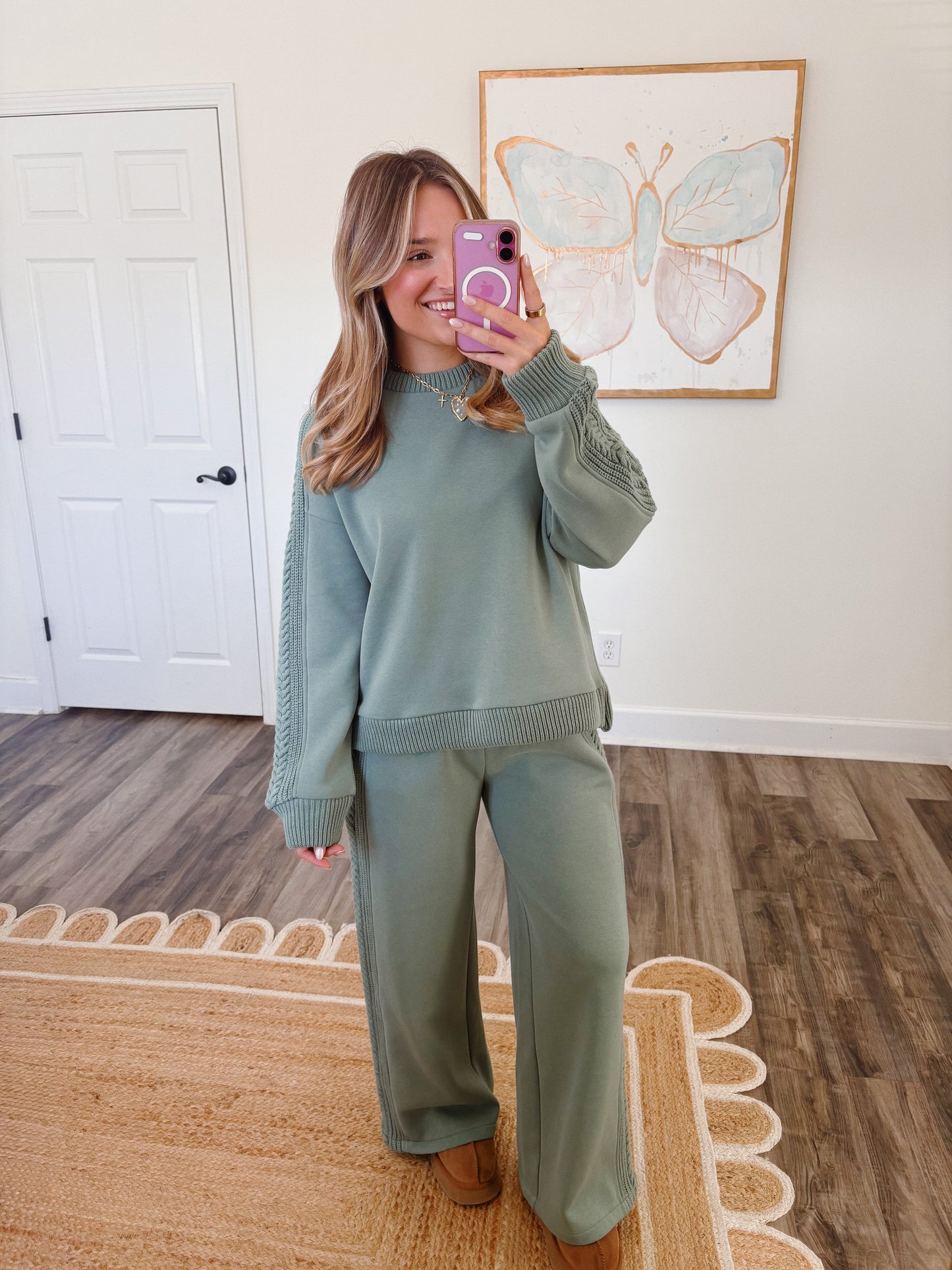 Cabin Cozy Lounge Set in Olive