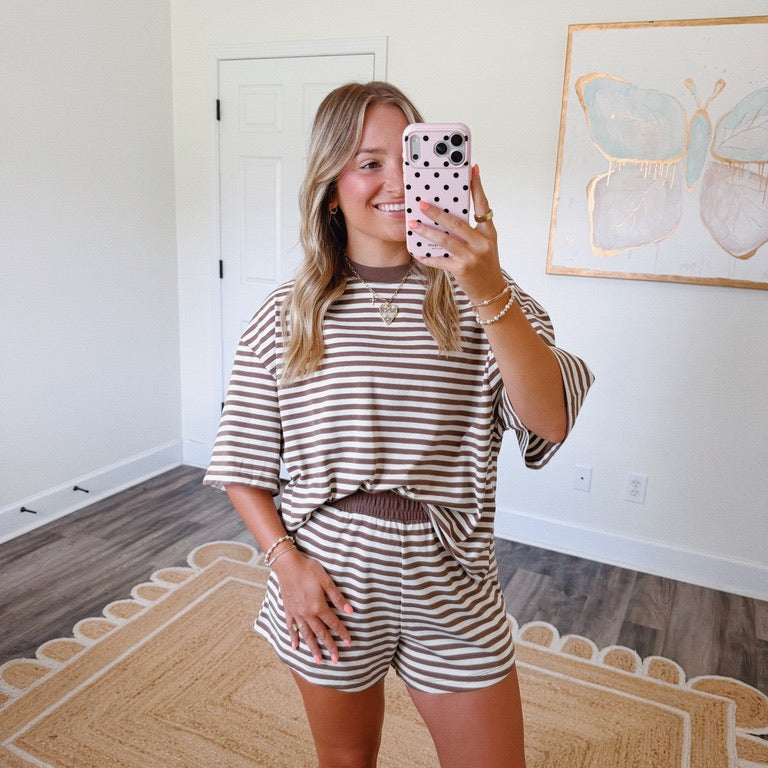 Morning Brew Striped Set