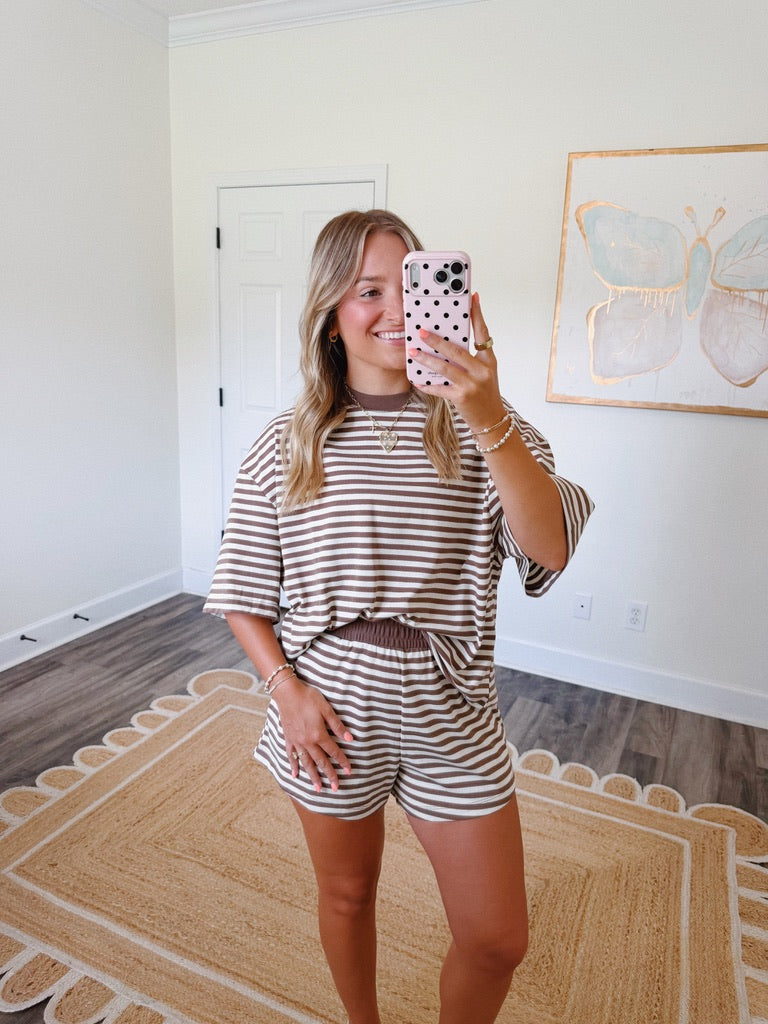 Morning Brew Striped Set