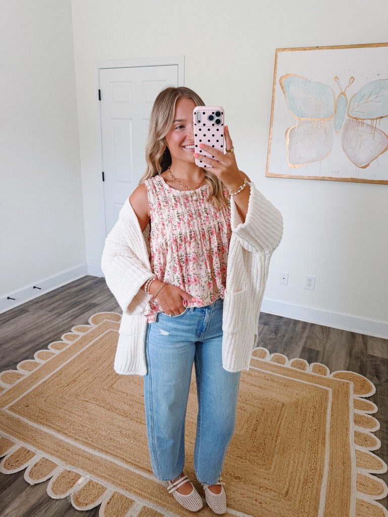 September Blooms Gauze Top