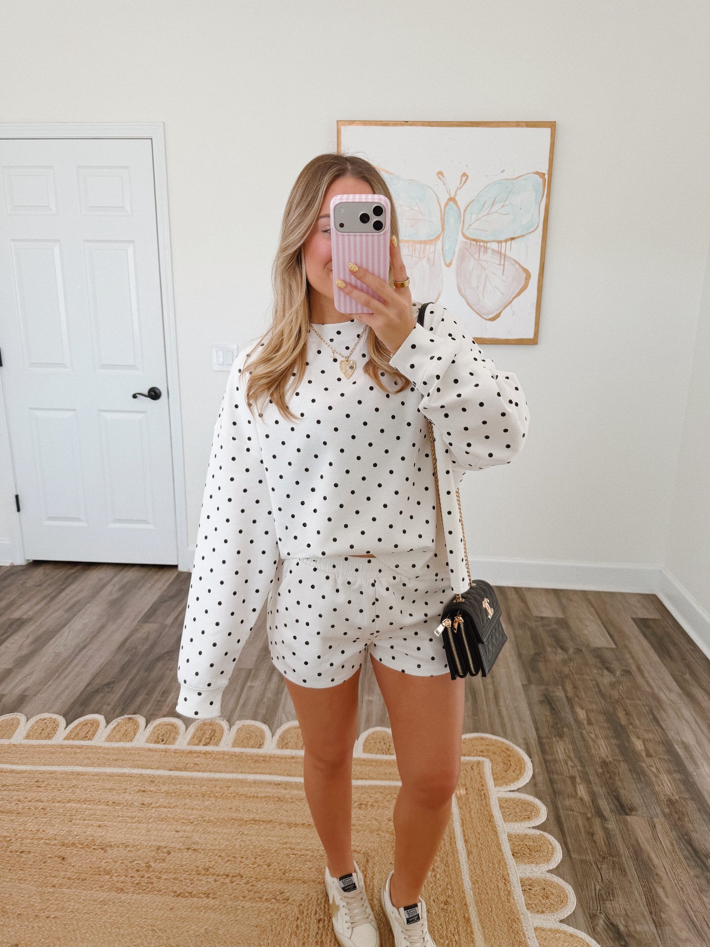 Polka Dot Crewneck Set