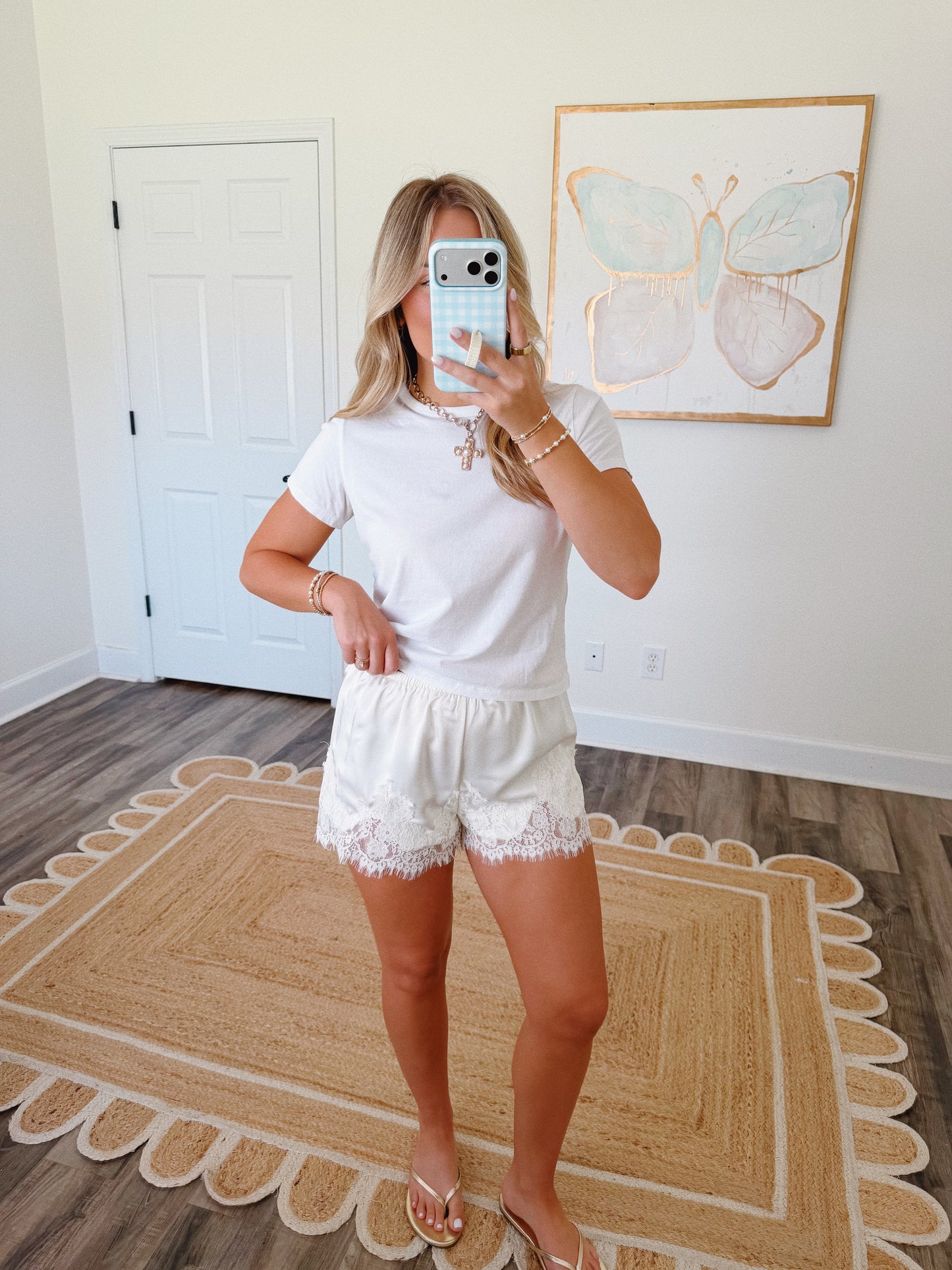 Sienna Lace Trim Shorts