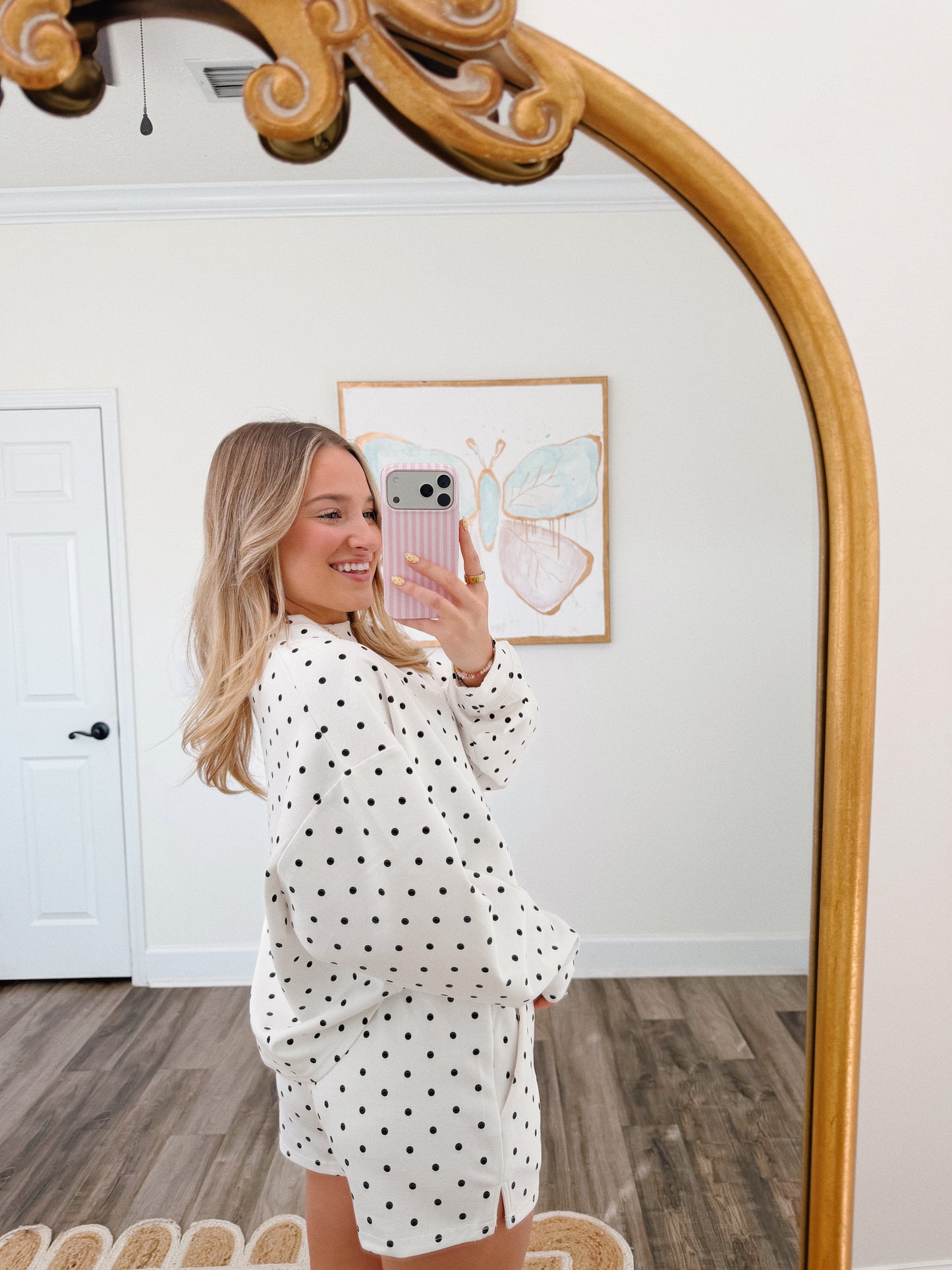 Polka Dot Crewneck Set