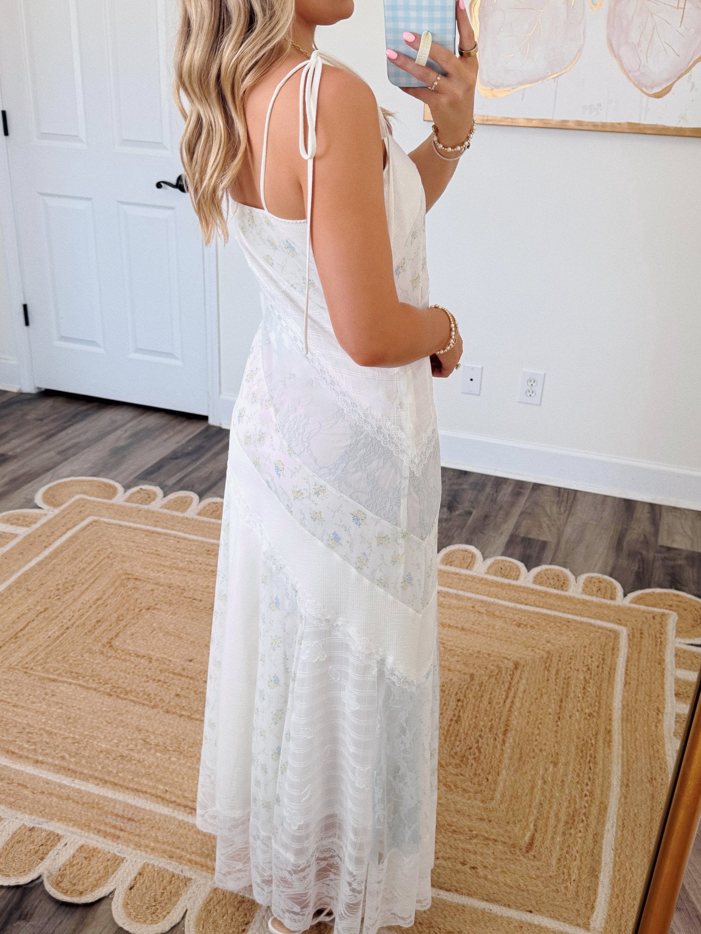 Darling Lace Maxi in Blue