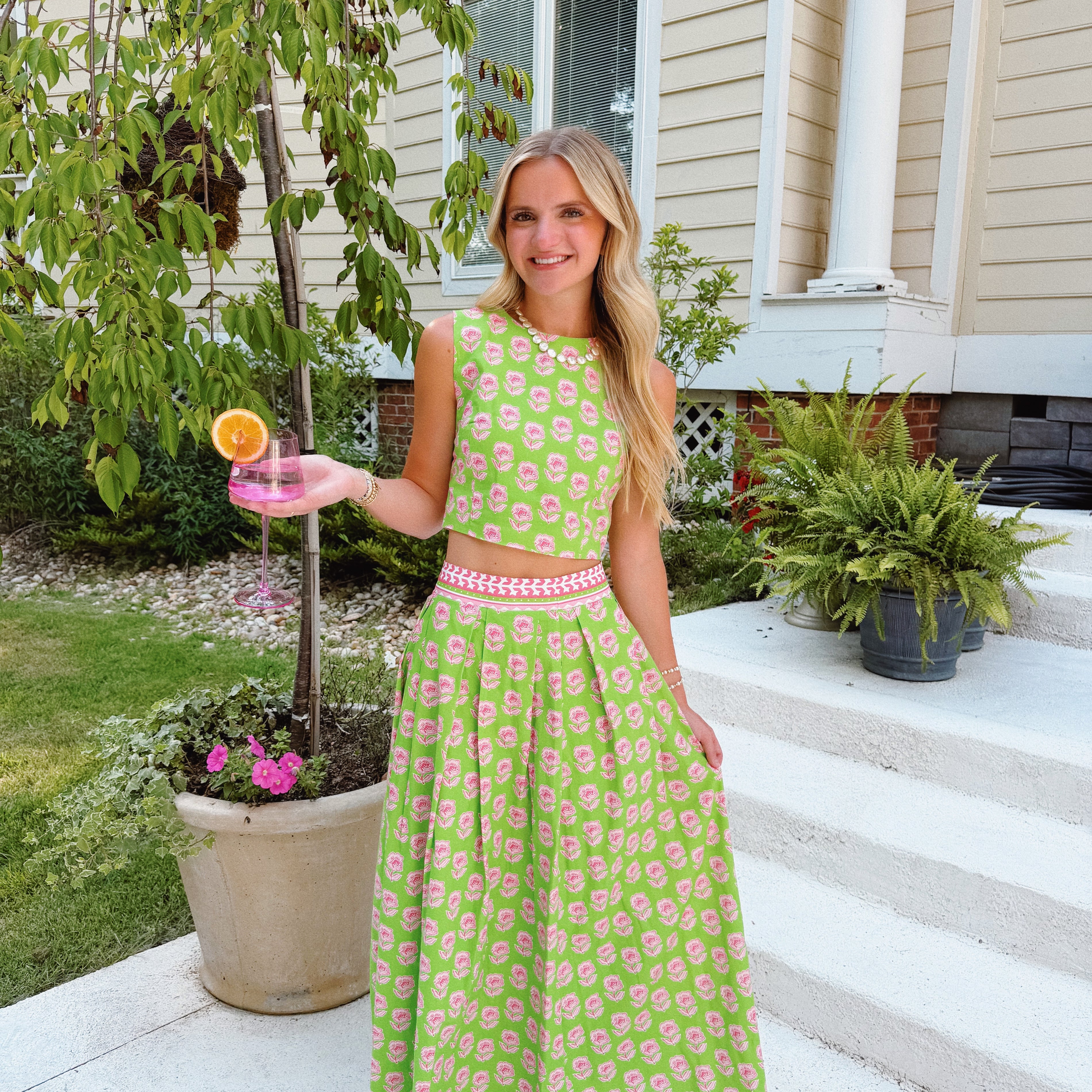 Lily Bloom Skirt Set