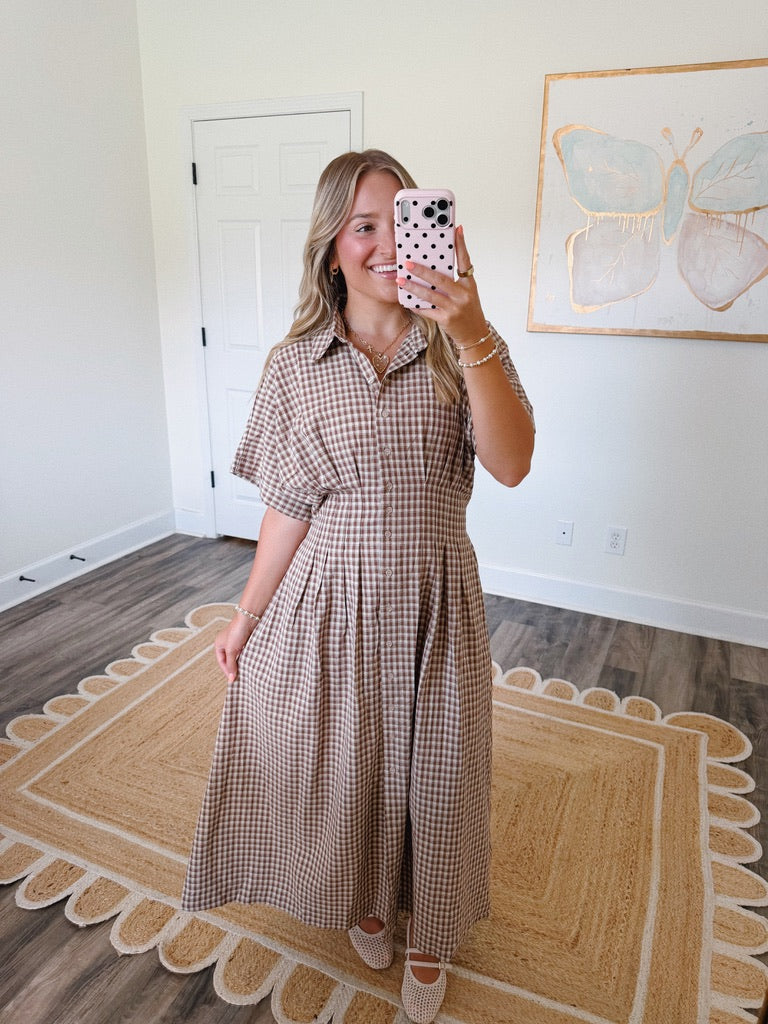 Maplewood Gingham Maxi