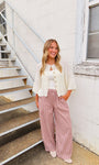 Gingham Track Pants