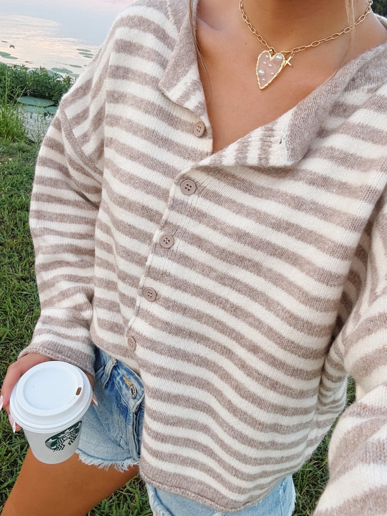 Kymber Striped Cardigan