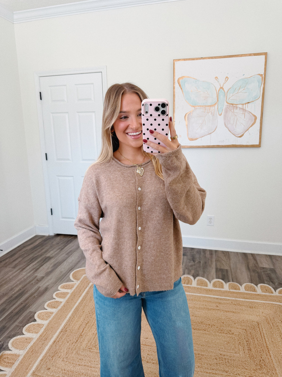 Essenital Soft Knit Cardigan - Mocha