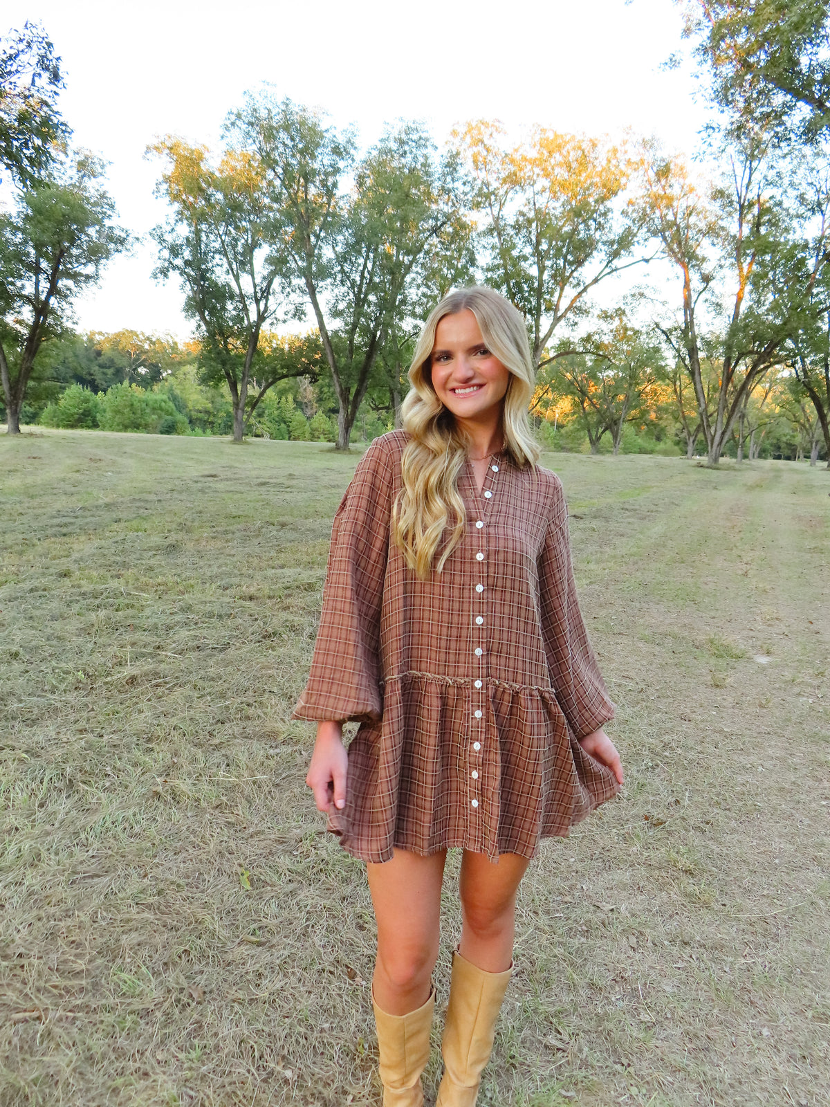 Autumn Lane Plaid Dress