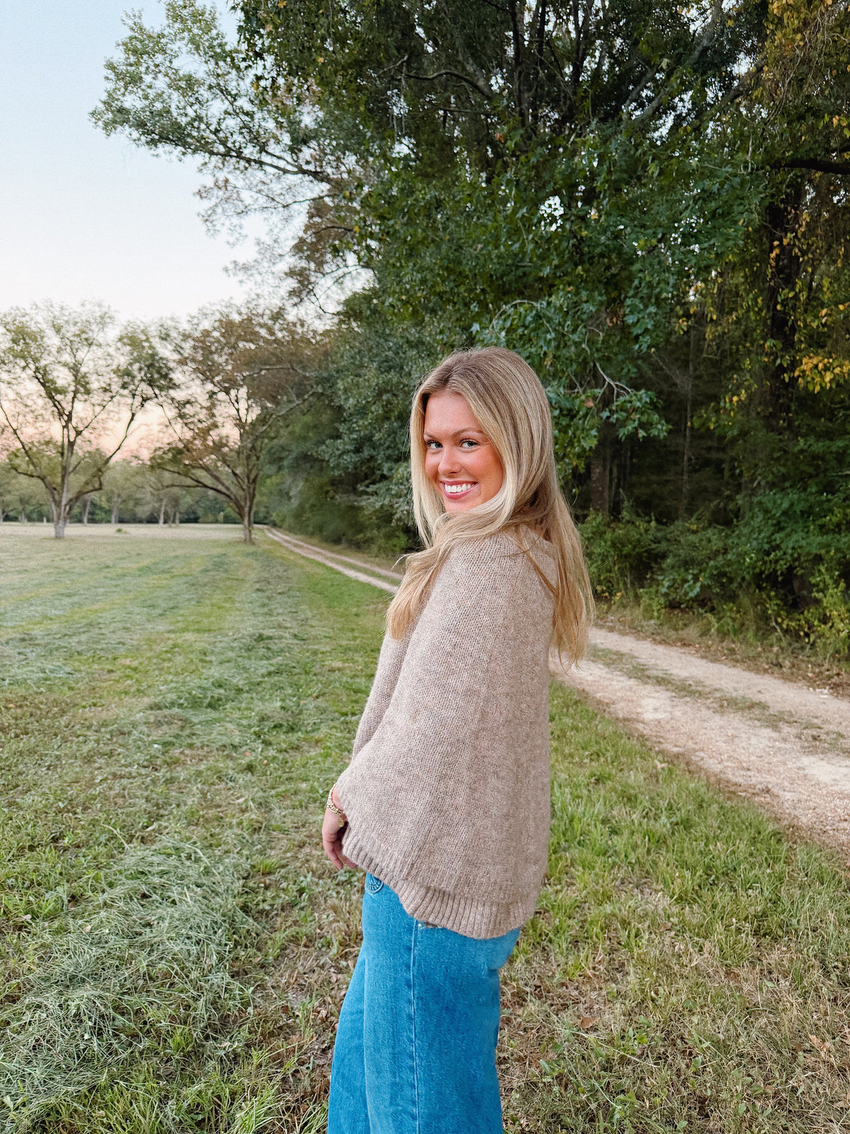 Blair Cape Cardigan - Taupe