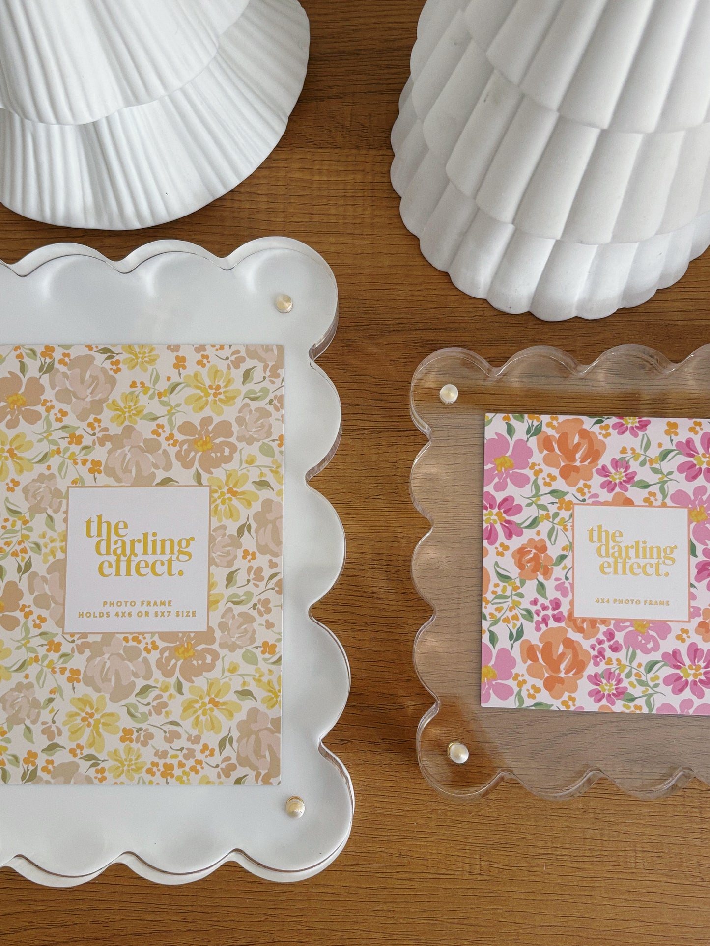 Square Scalloped Acrylic Picture Frame