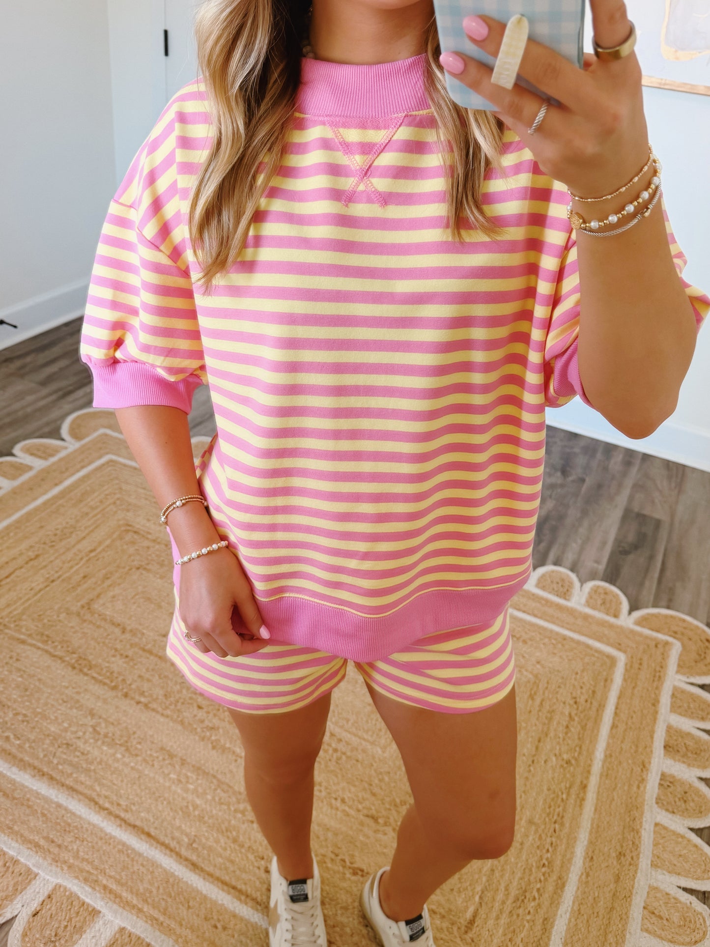 Sherbet Stripe Terry Set