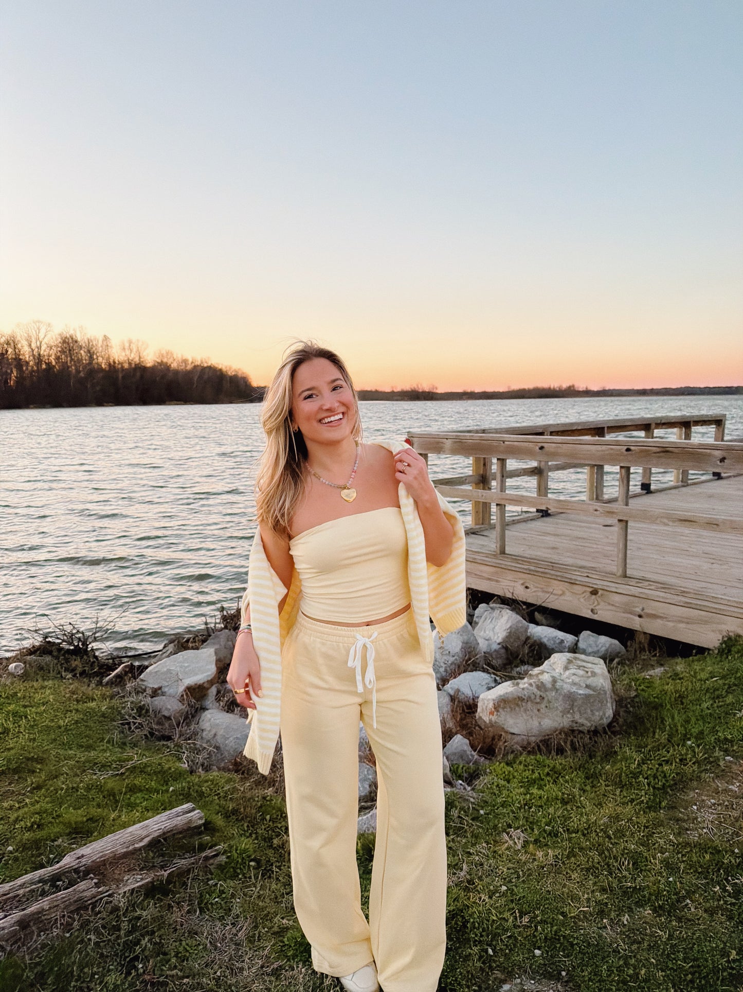 Golden Hour Lounge Set Butter Yellow