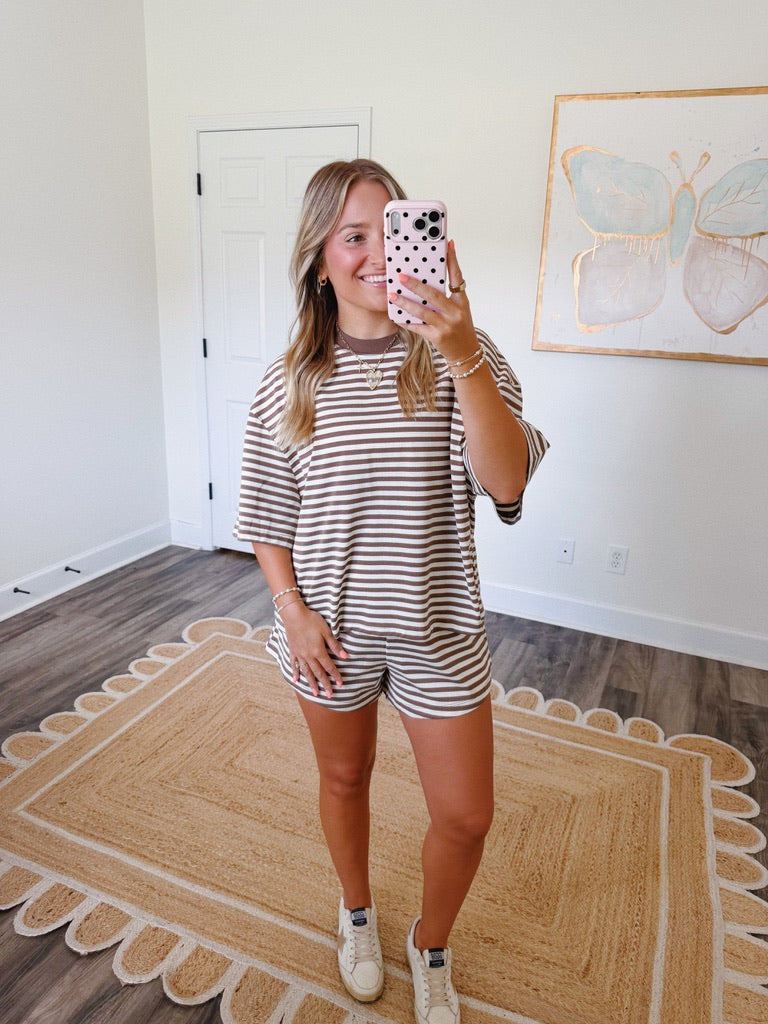 Morning Brew Striped Set