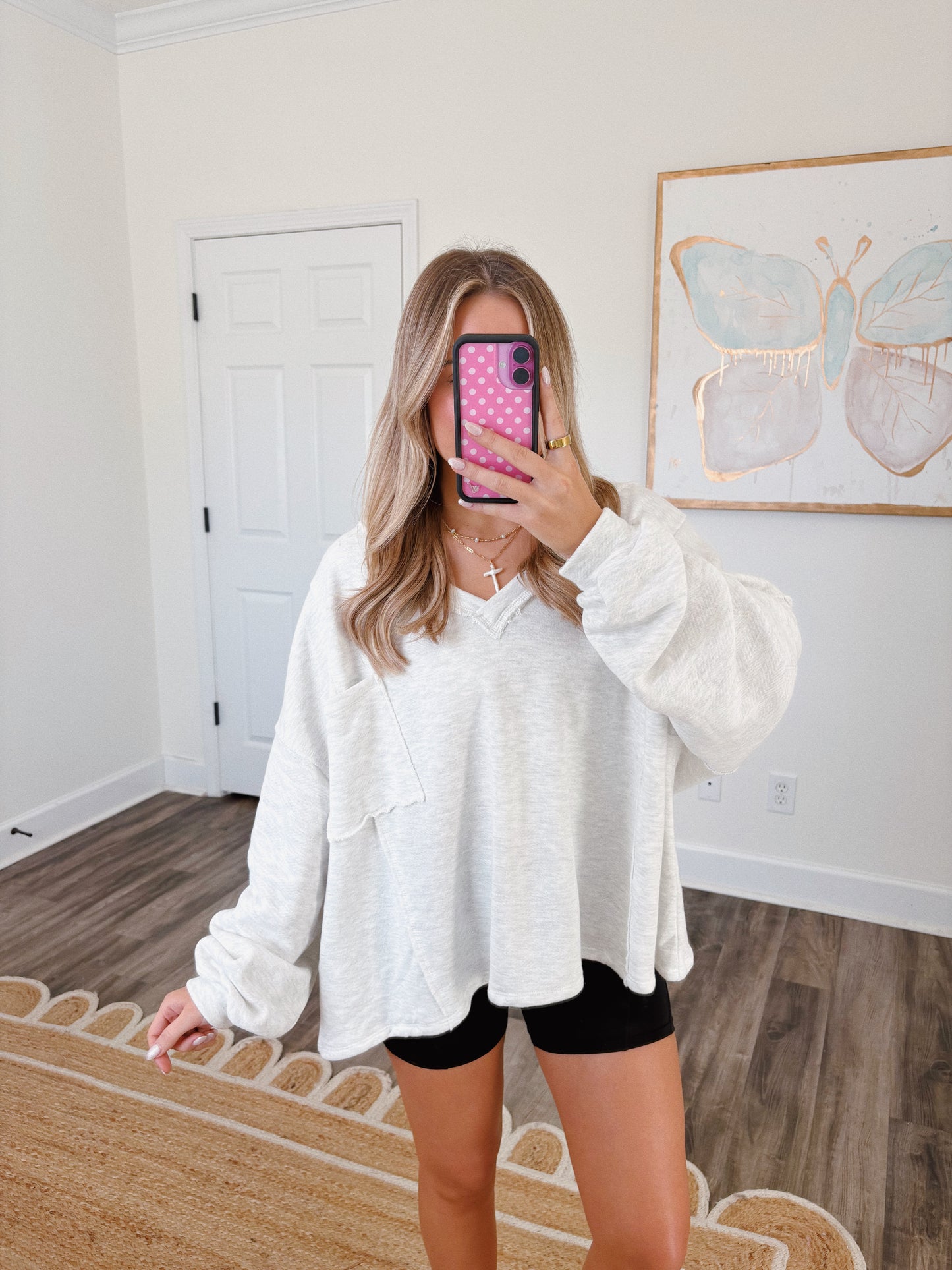 Kick Back Oversized Top