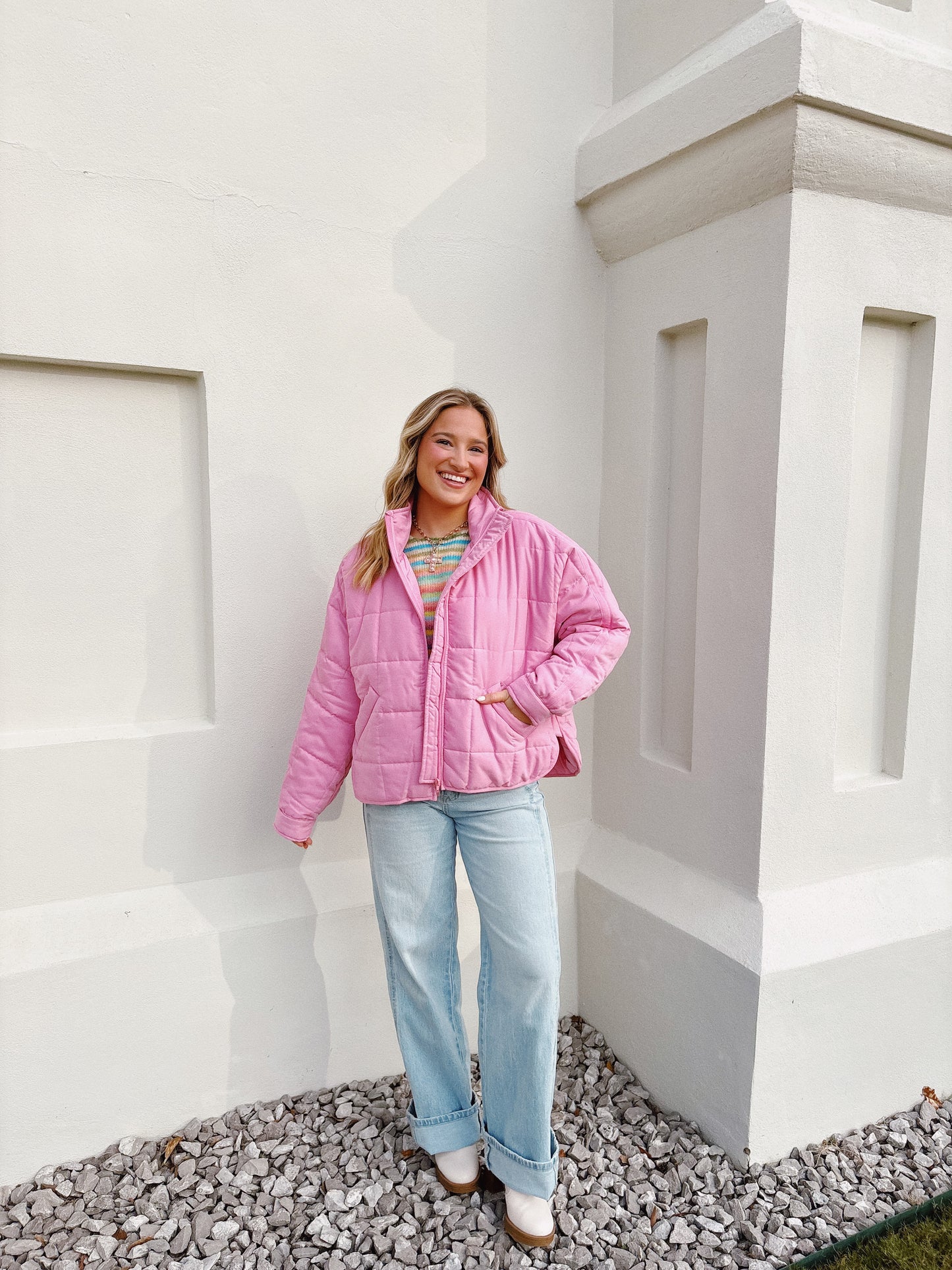 Bubble Gum Puffer Jacket