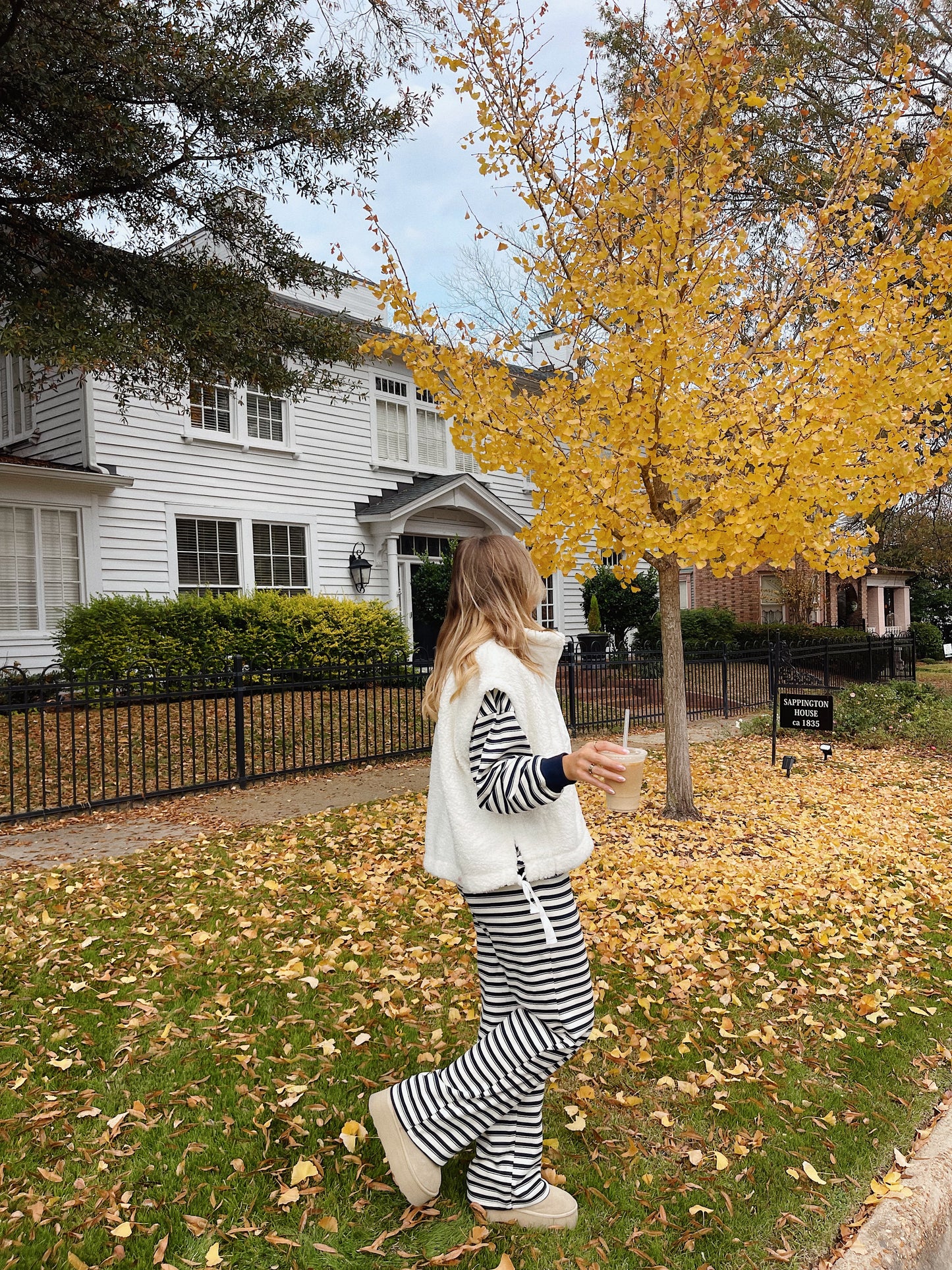 Cream Oversized Sherpa Vest