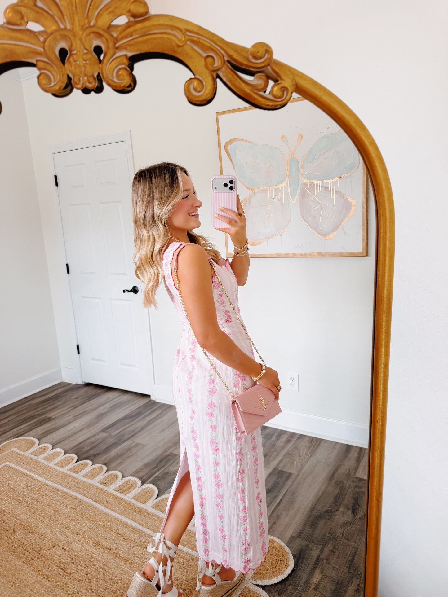 Rosie Scalloped Midi Dress