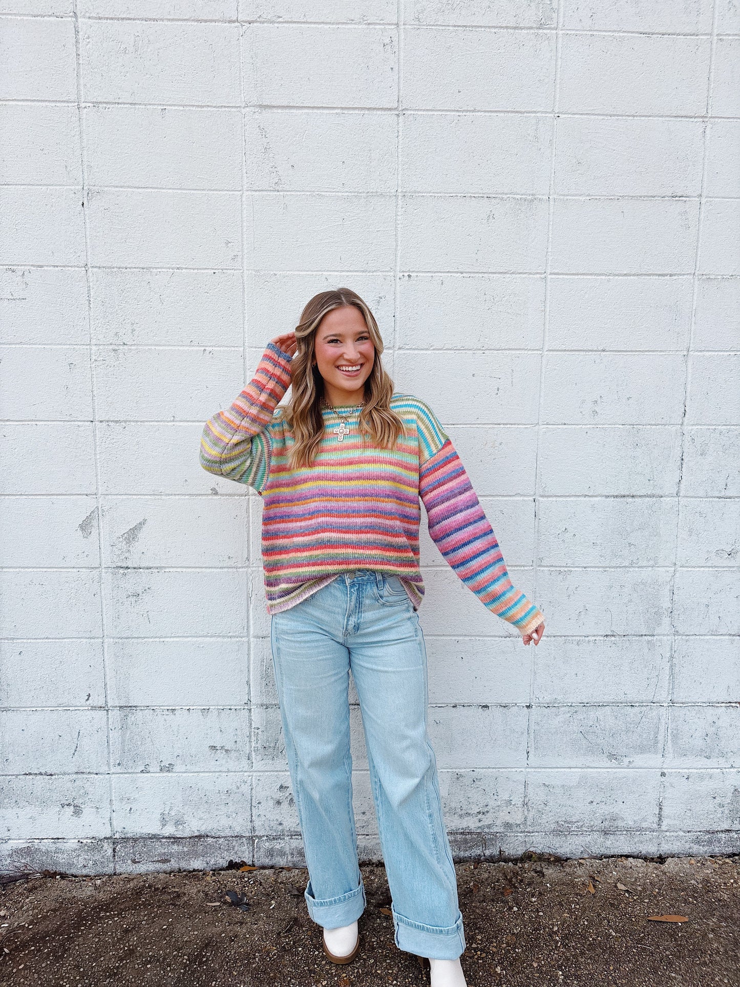 Life In Color Striped Sweater
