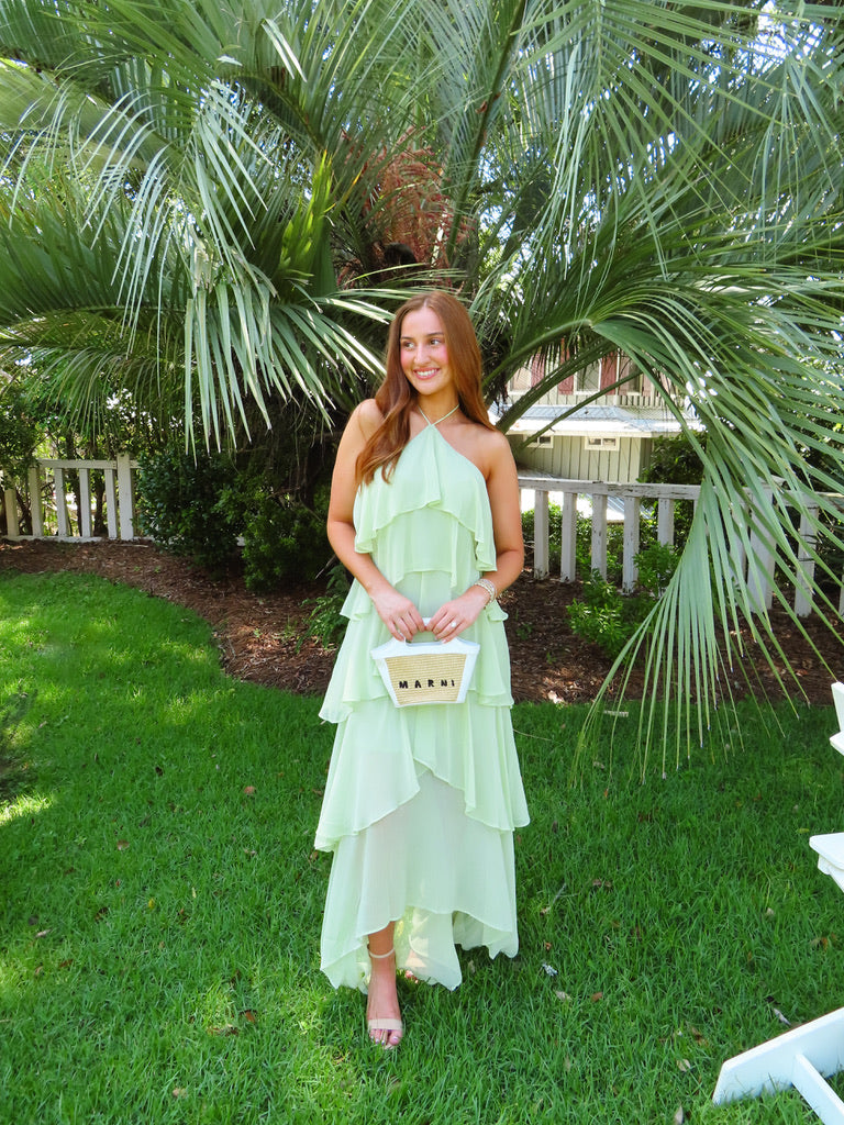Seafoam Tiered Maxi Dress