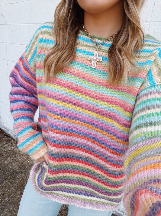 Life In Color Striped Sweater
