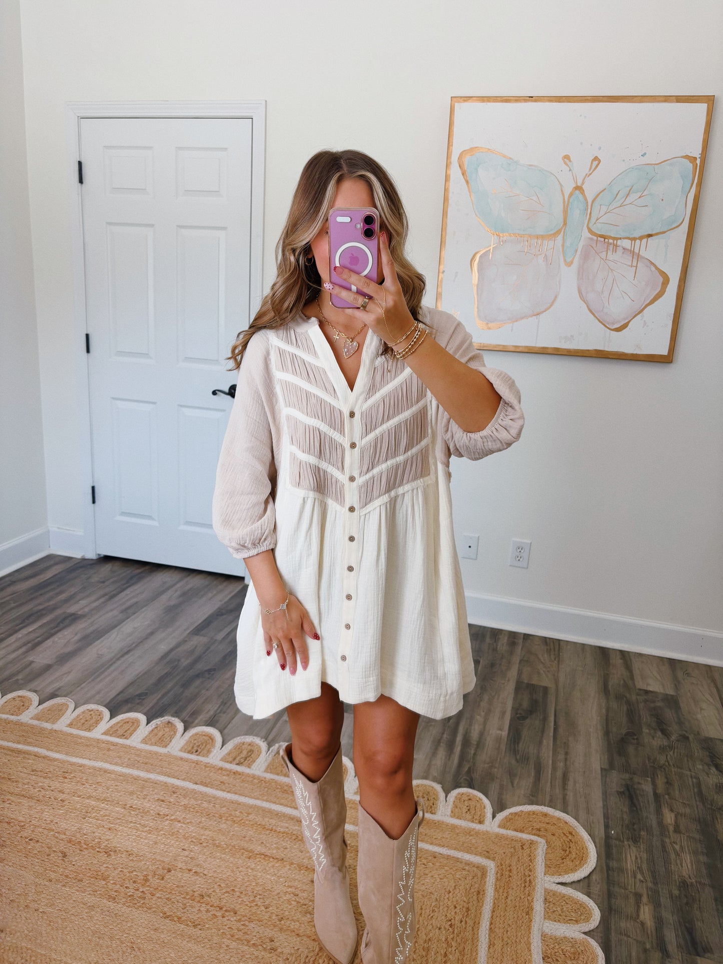 Toasted Almond Tunic Dress