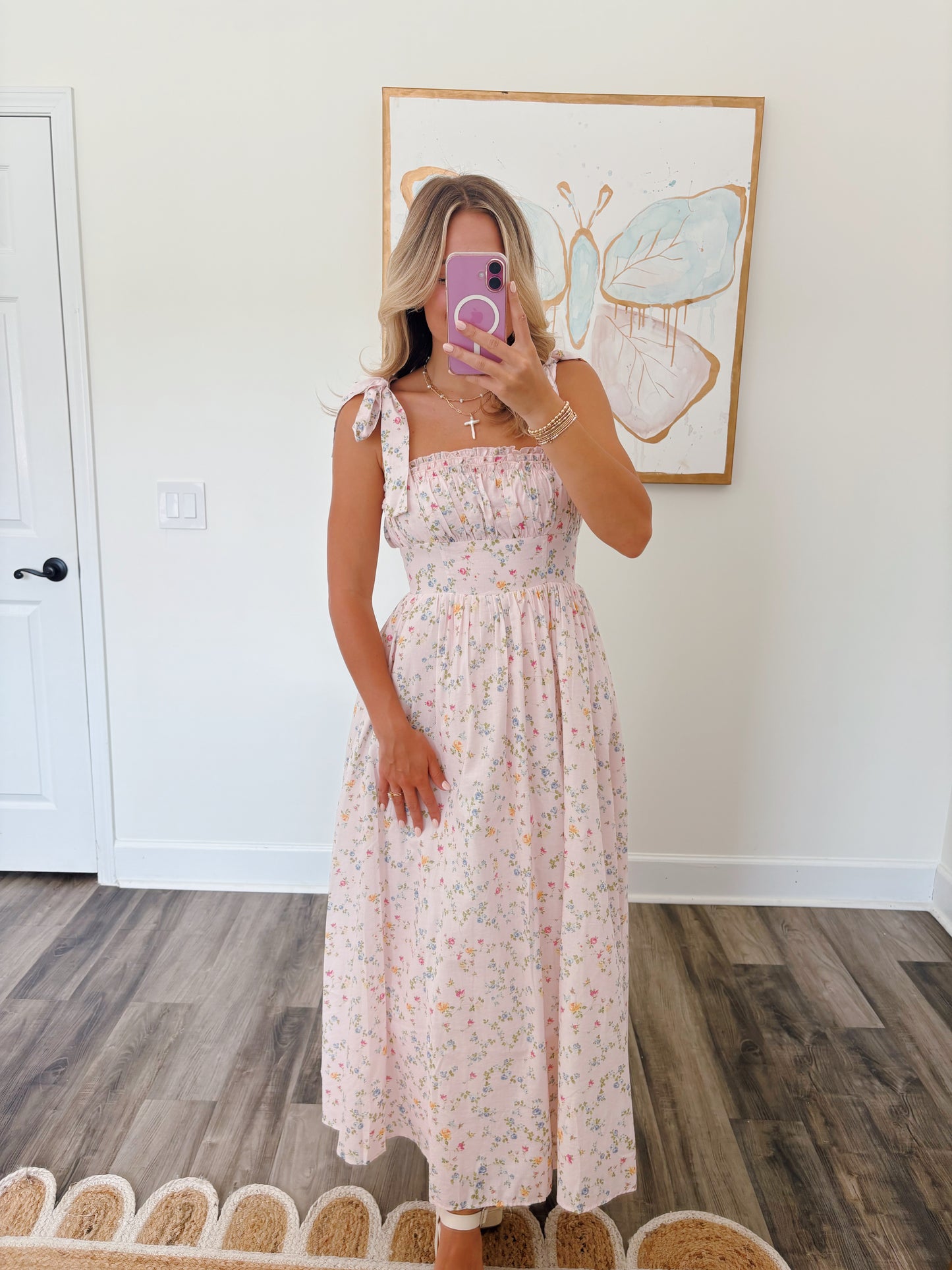 Pink Ivy Floral Dress
