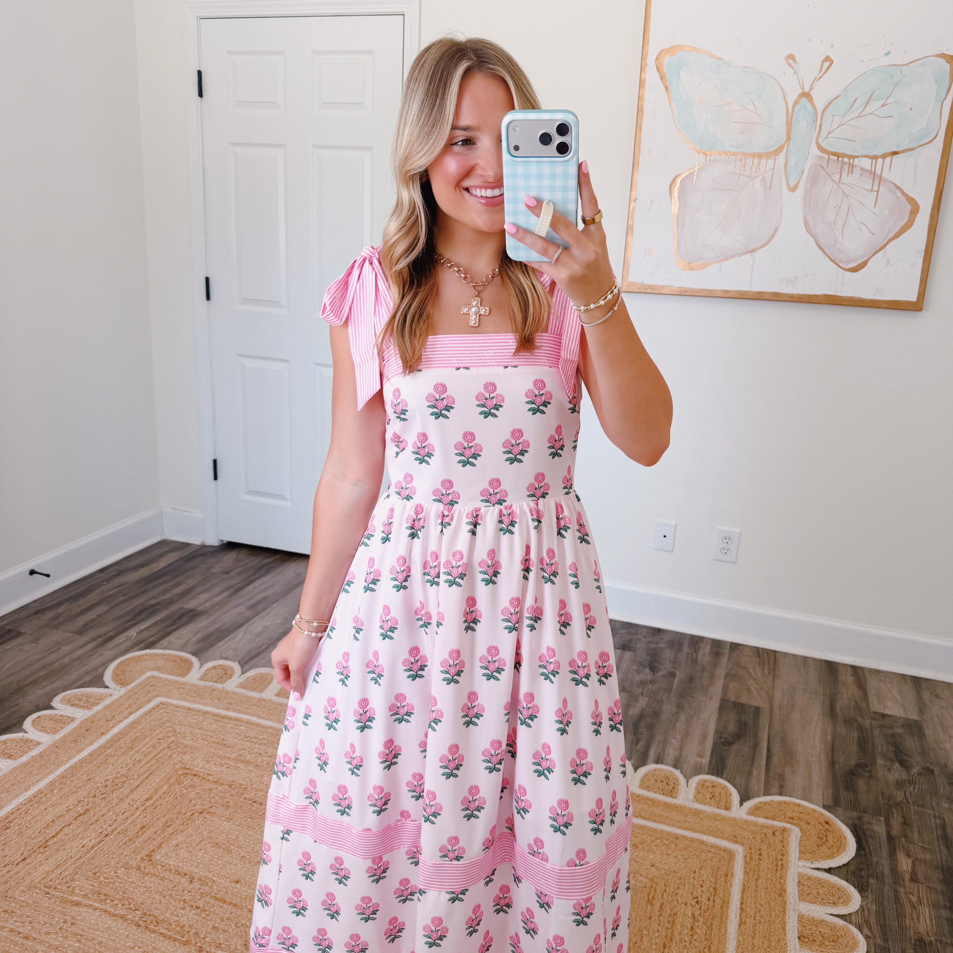 Pink Petal Maxi Dress