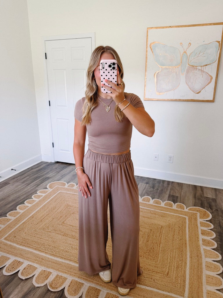Cozy Weekend Set in Taupe