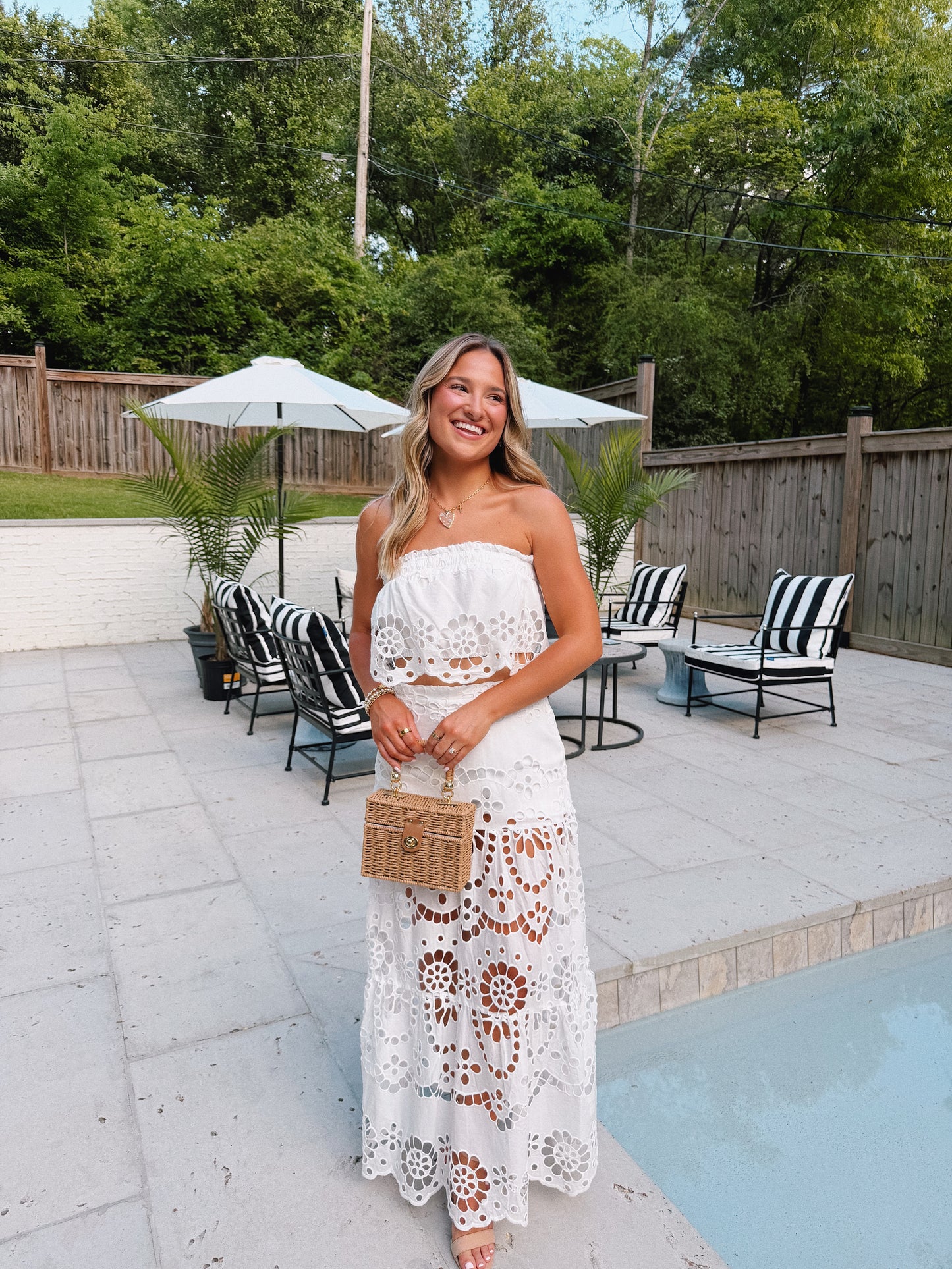 Palm Breeze Maxi Skirt Set